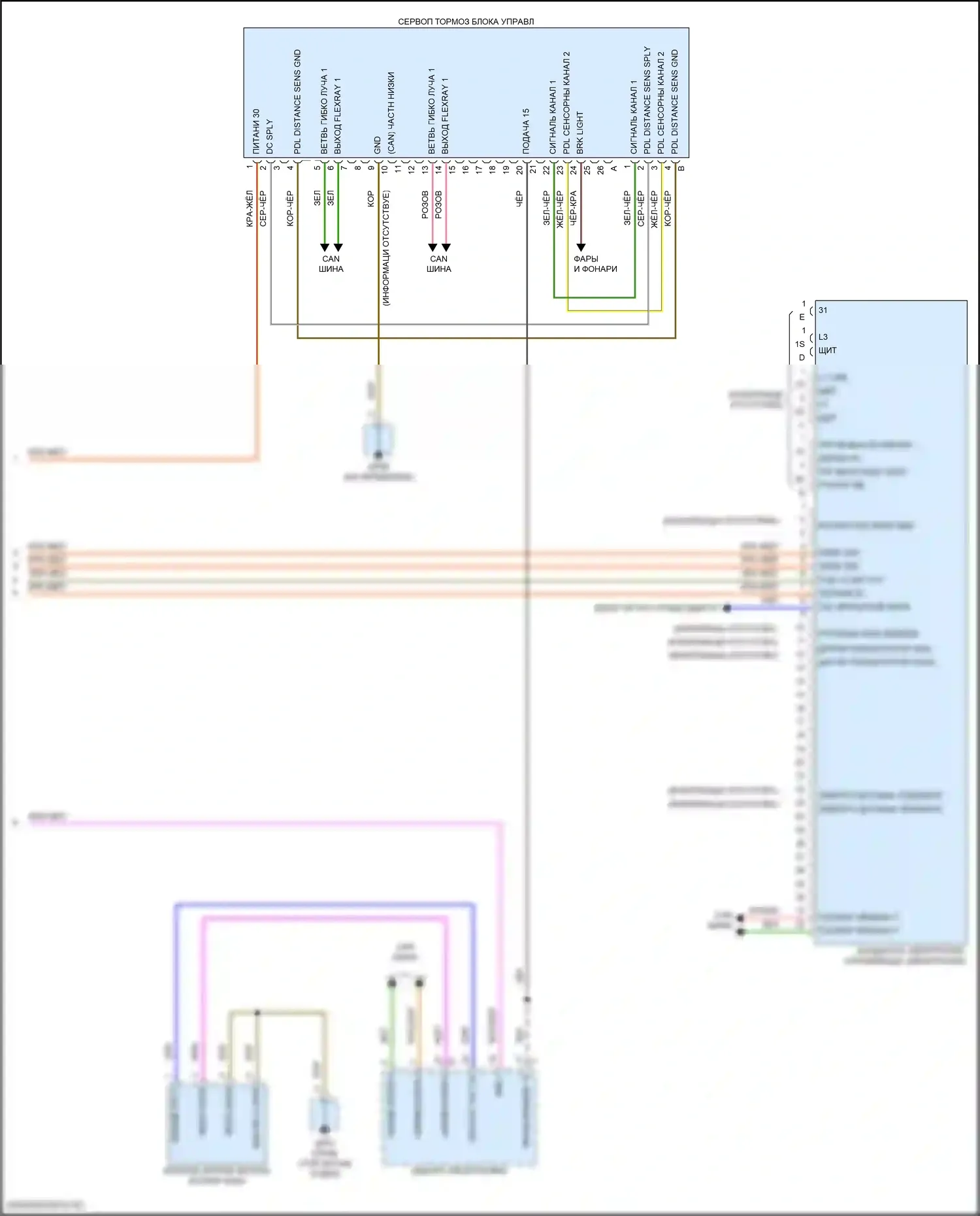 Cayenne Porsche III рестайлинг (2023-2024): Электросхема двигателя 3.0l turbo hybrid, электросхема гибридной системы (7 из 7) 