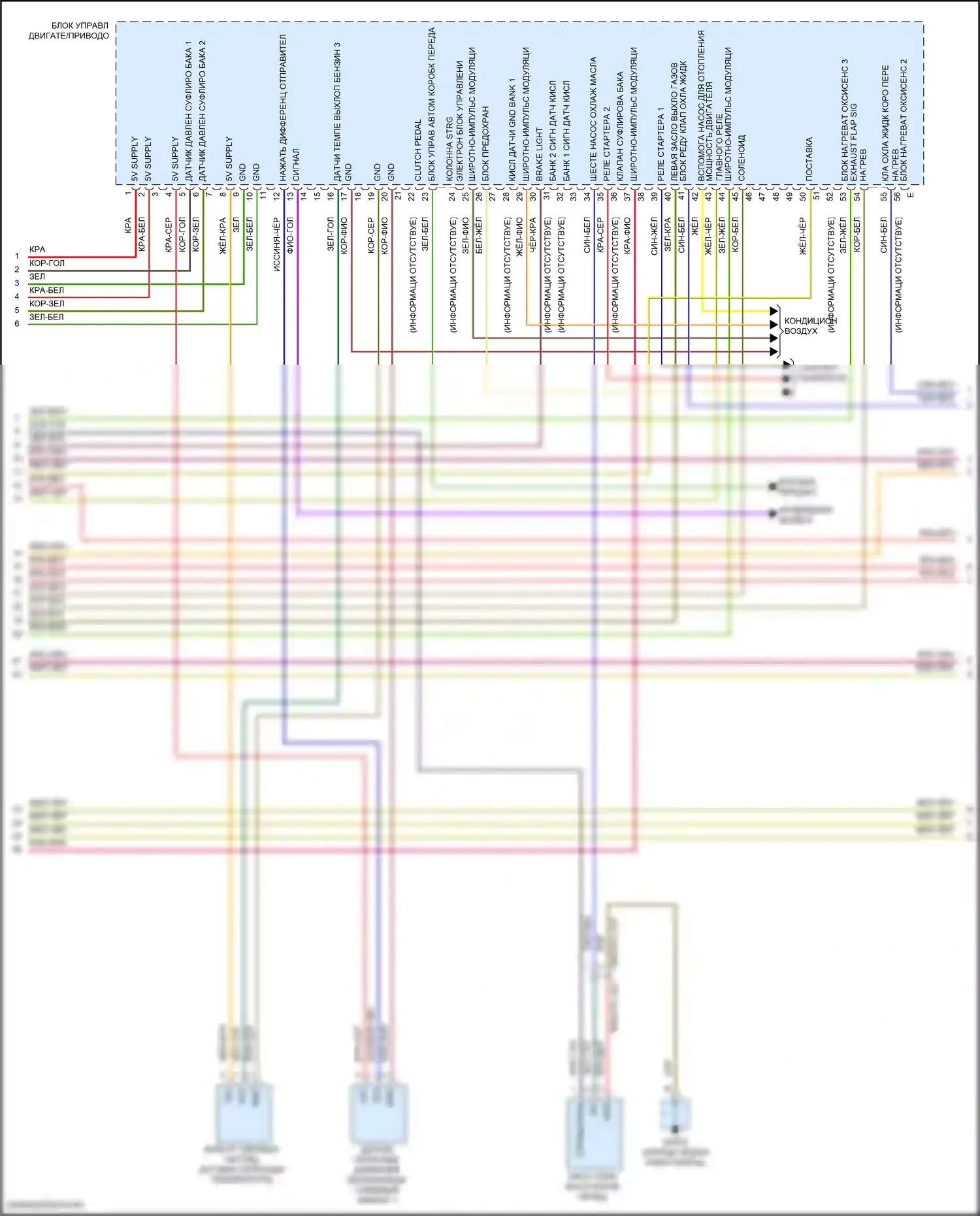 Cayenne Porsche III рестайлинг (2023-2024): Электросхема двигателя 4.0л турбо, еа825 (9 из 11) 