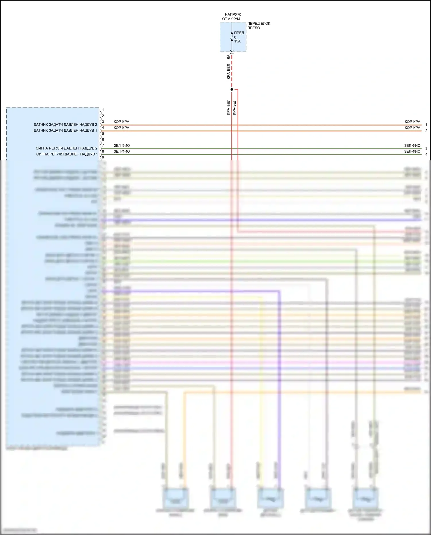 Cayenne Porsche III рестайлинг (2023-2024): Электросхема двигателя 4.0l turbo, ea825evo (1 из 13) 