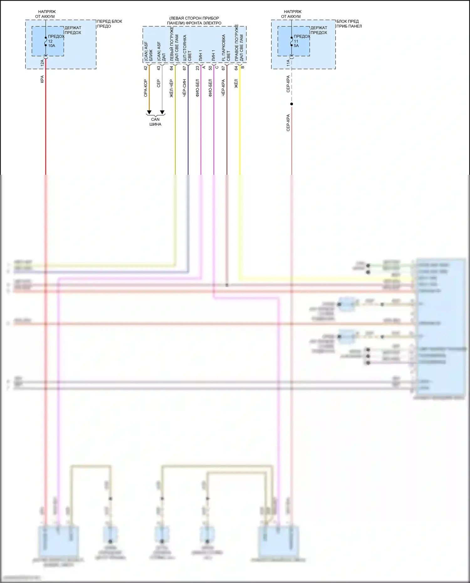 Cayenne Porsche III рестайлинг (2023-2024): Электросхема фар (2 из 2) 