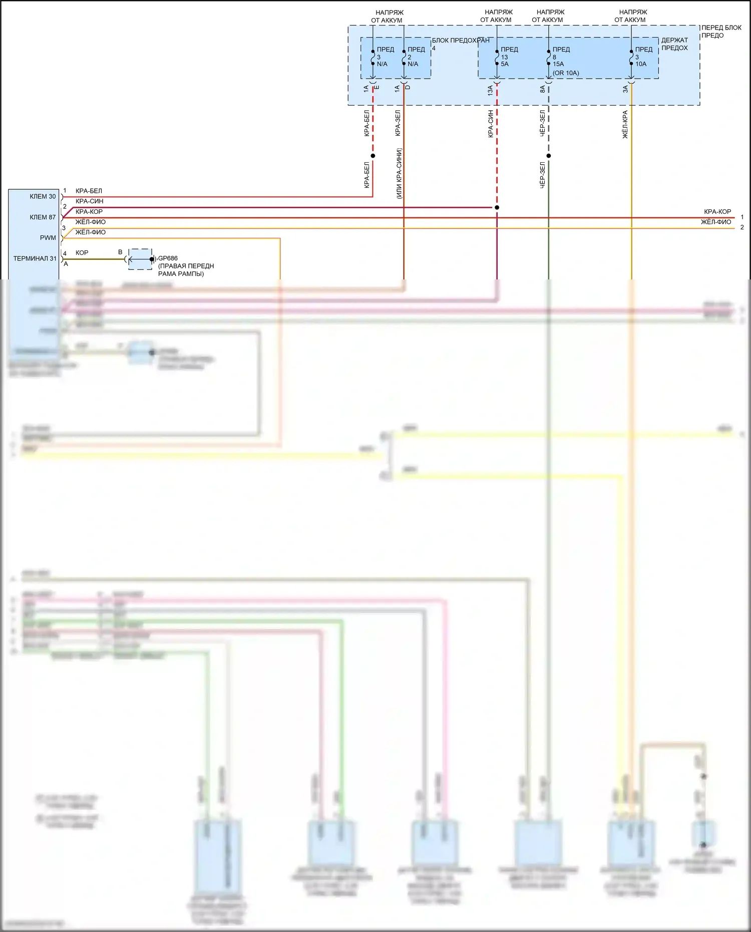 Cayenne Porsche III рестайлинг (2023-2024): Электросхема климат контроля (7 из 11) 