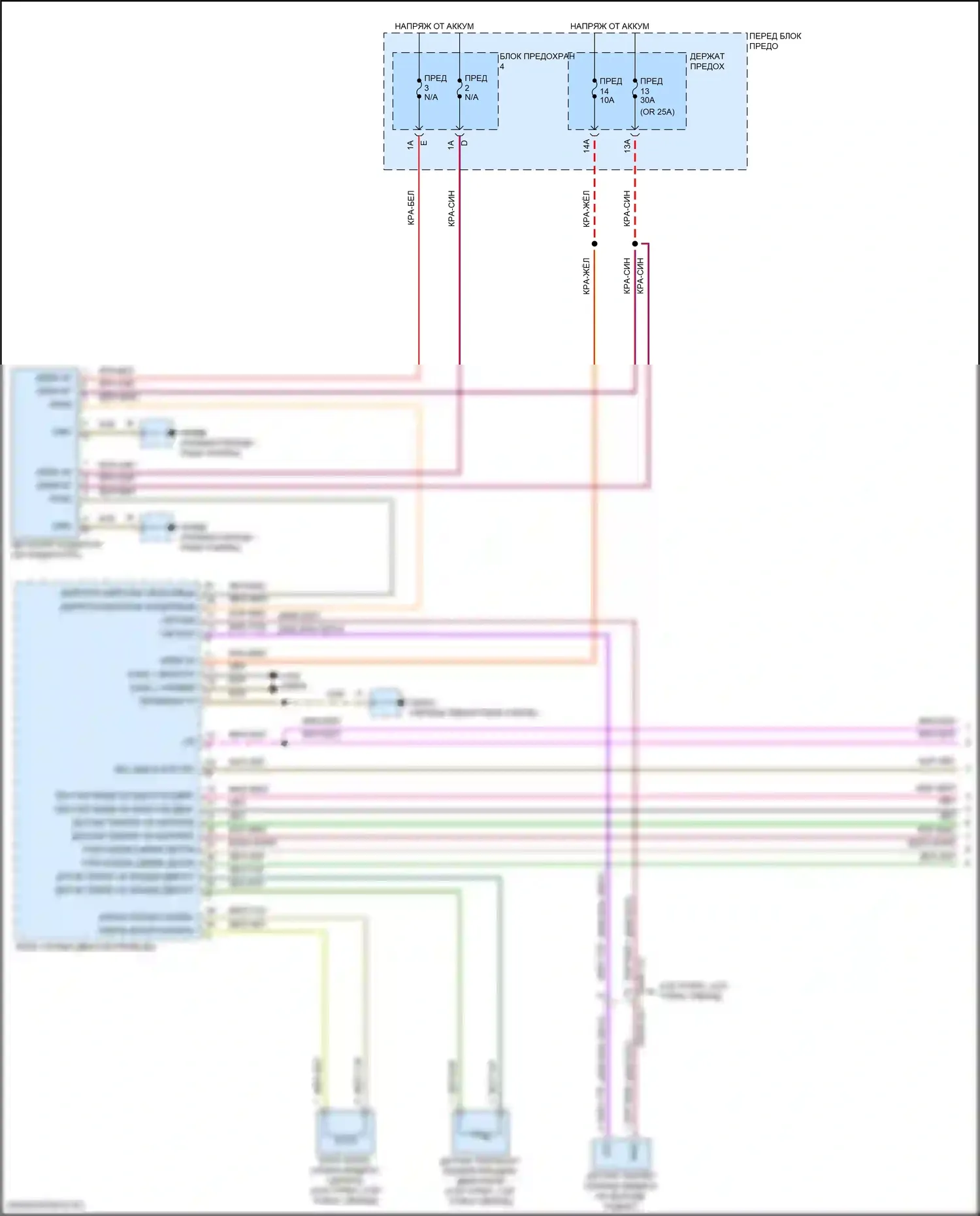 Cayenne Porsche III рестайлинг (2023-2024): 4.0л турбо гибрид, электросхема вентилятора охлаждения (1 из 2) 