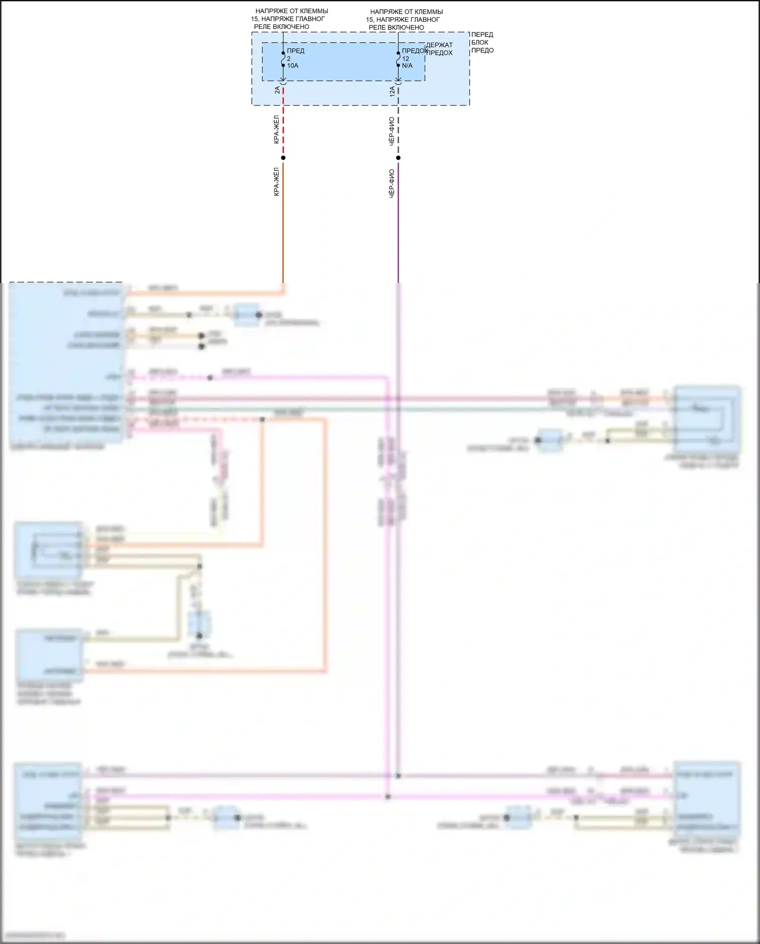 Cayenne Porsche III рестайлинг (2023-2024): Электросхема обогреваемого сиденья переднего пассажира 