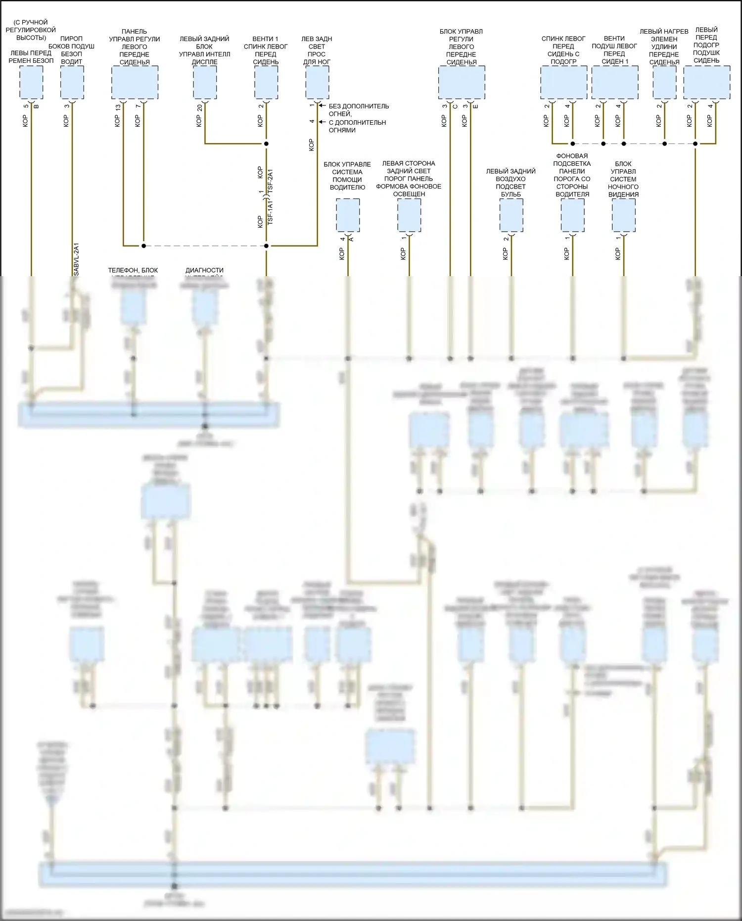 Cayenne Porsche III рестайлинг (2023-2024): Электросхема разводки массы (4 из 7) 