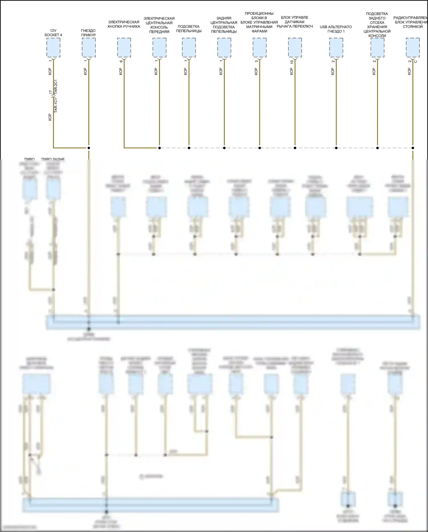 Cayenne Porsche III рестайлинг (2023-2024): Электросхема разводки массы (5 из 7) 