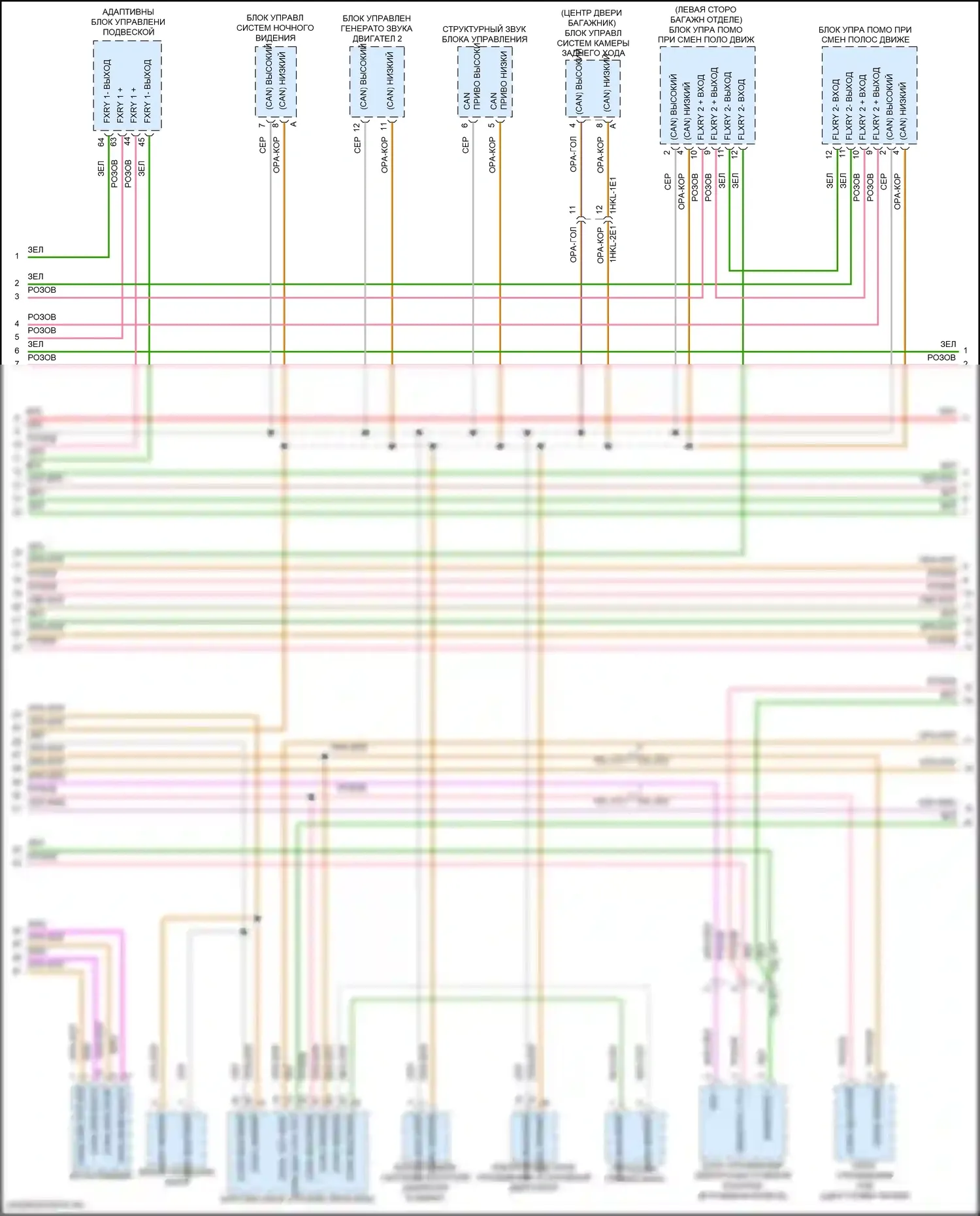 Cayenne Porsche III (2017-2023): Can шина электросхема (3 из 5) 