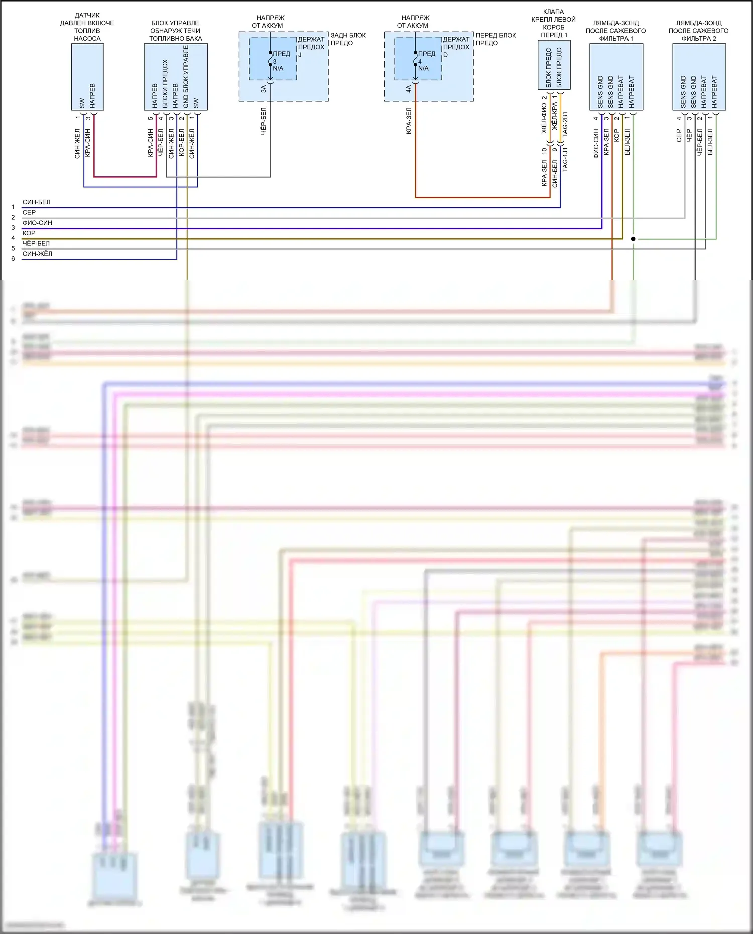 Cayenne Porsche III (2017-2023): Электросхема двигателя 4.0l turbo hybrid (10 из 11) 