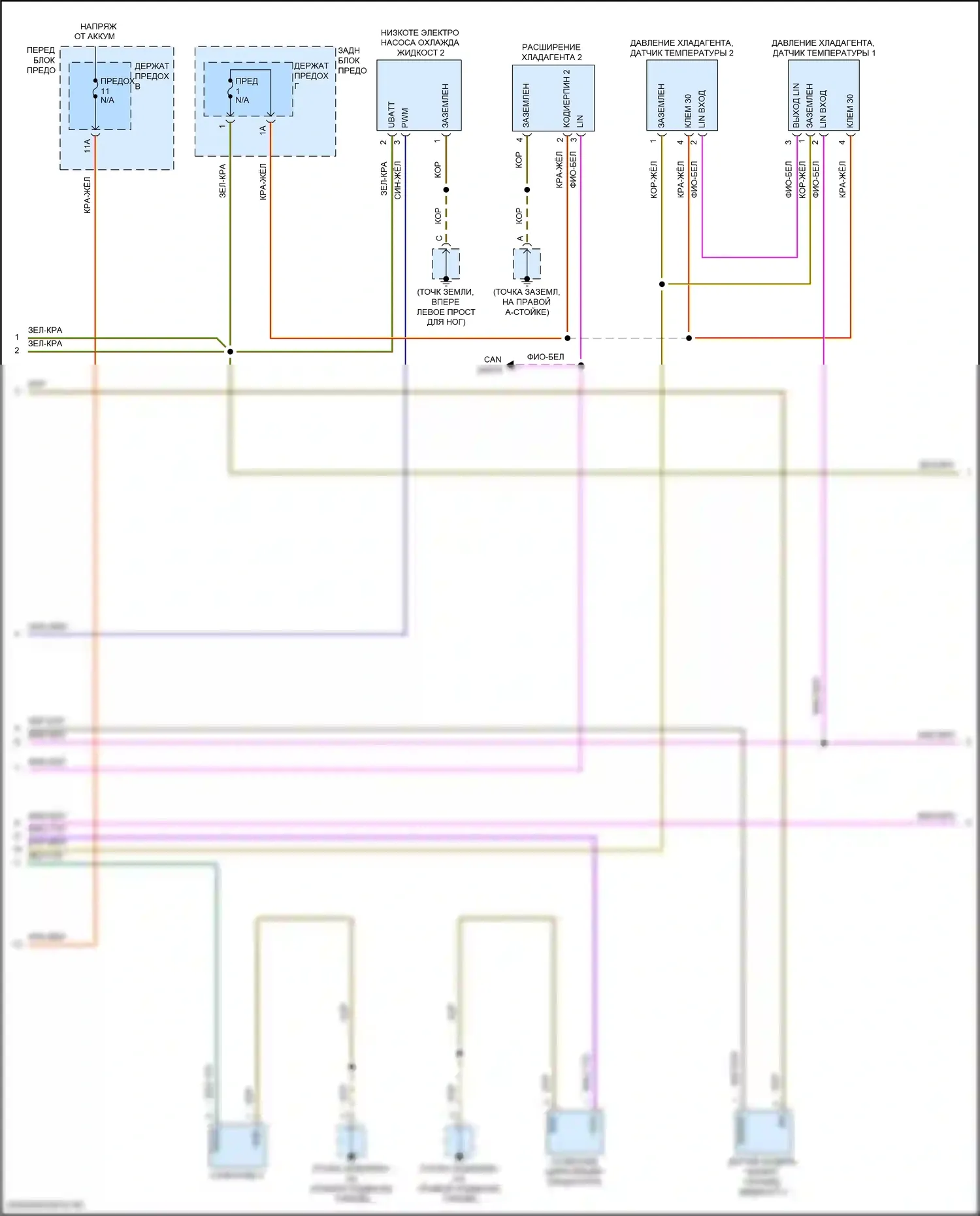 Cayenne Porsche III (2017-2023): Электросхема климат контроля (10 из 11) 
