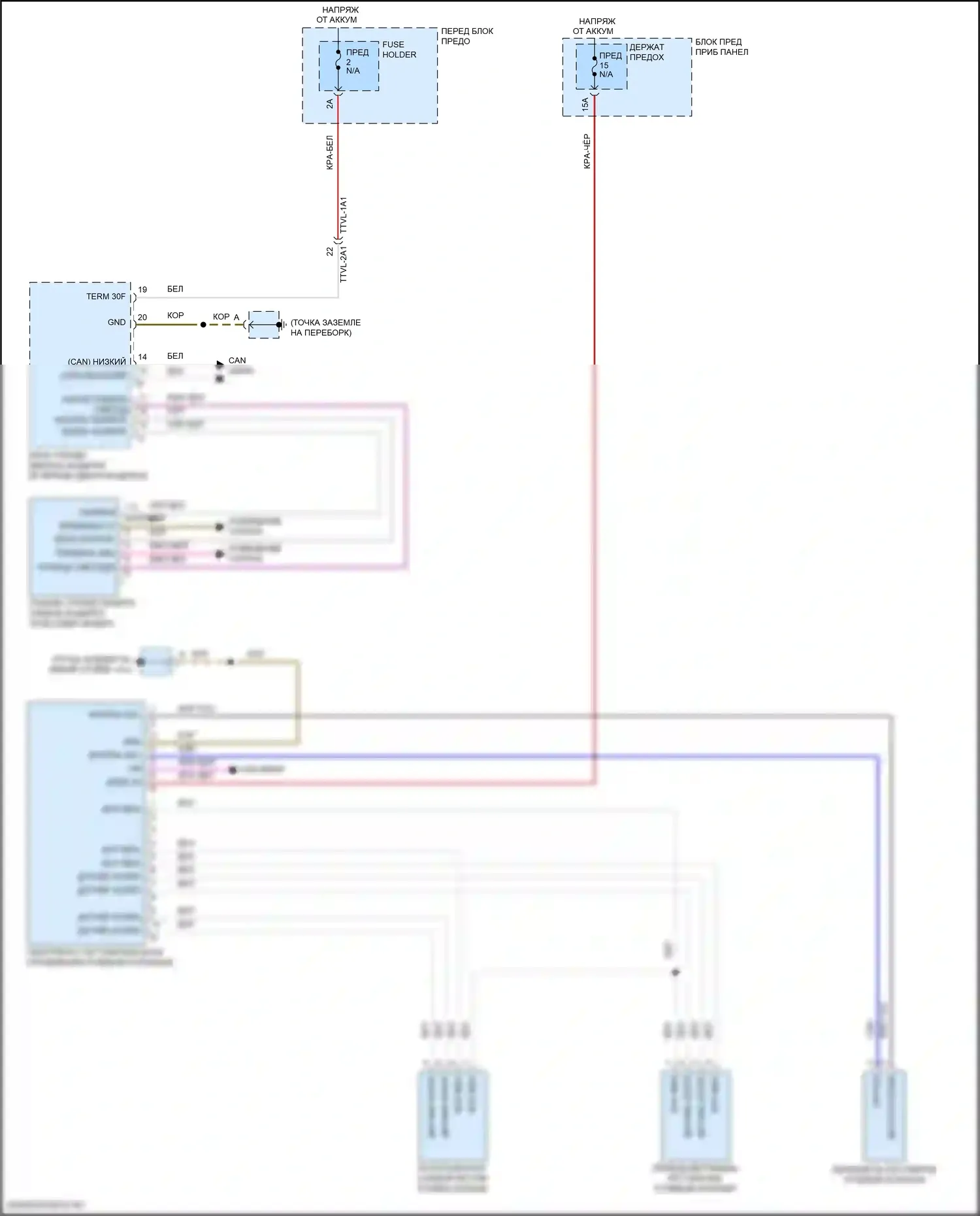Cayenne Porsche III (2017-2023): Электросхема памяти рулевой колонки 
