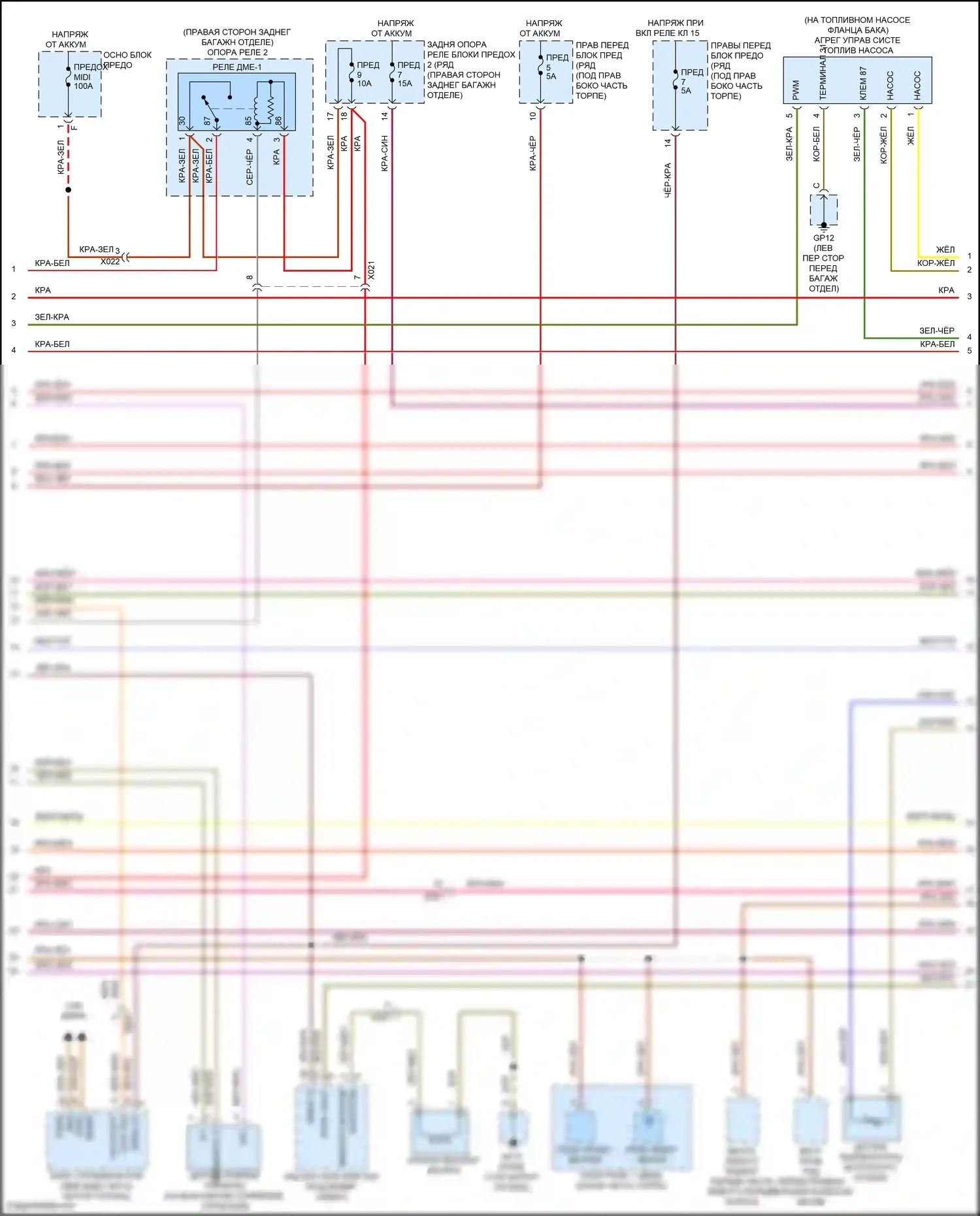 Cayman GT4 Porsche 981 (2015-2016): Электросхема двигателя 3.4l (2 из 6) 