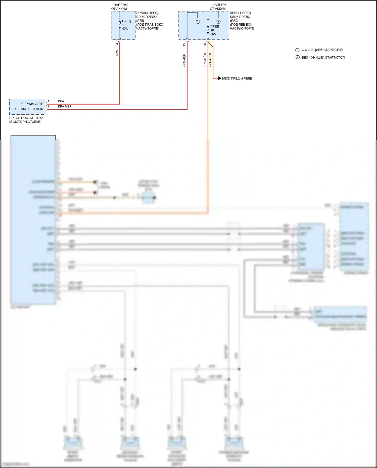 Cayman GT4 Porsche 981 (2015-2016): Электросхема базовой магнитолы 