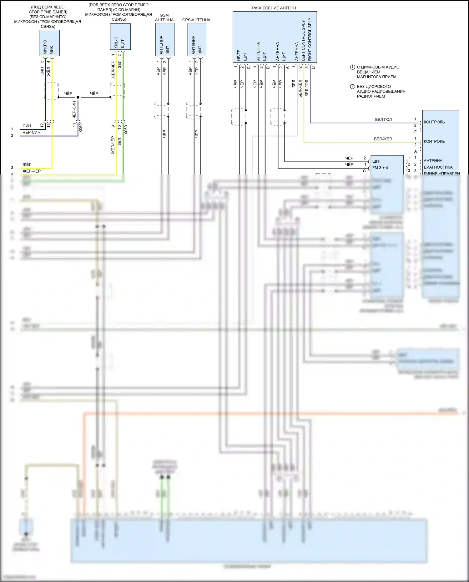 Cayman GT4 Porsche 981 (2015-2016): Электросхема магнитолы премиум-класса, с ask (2 из 4) 