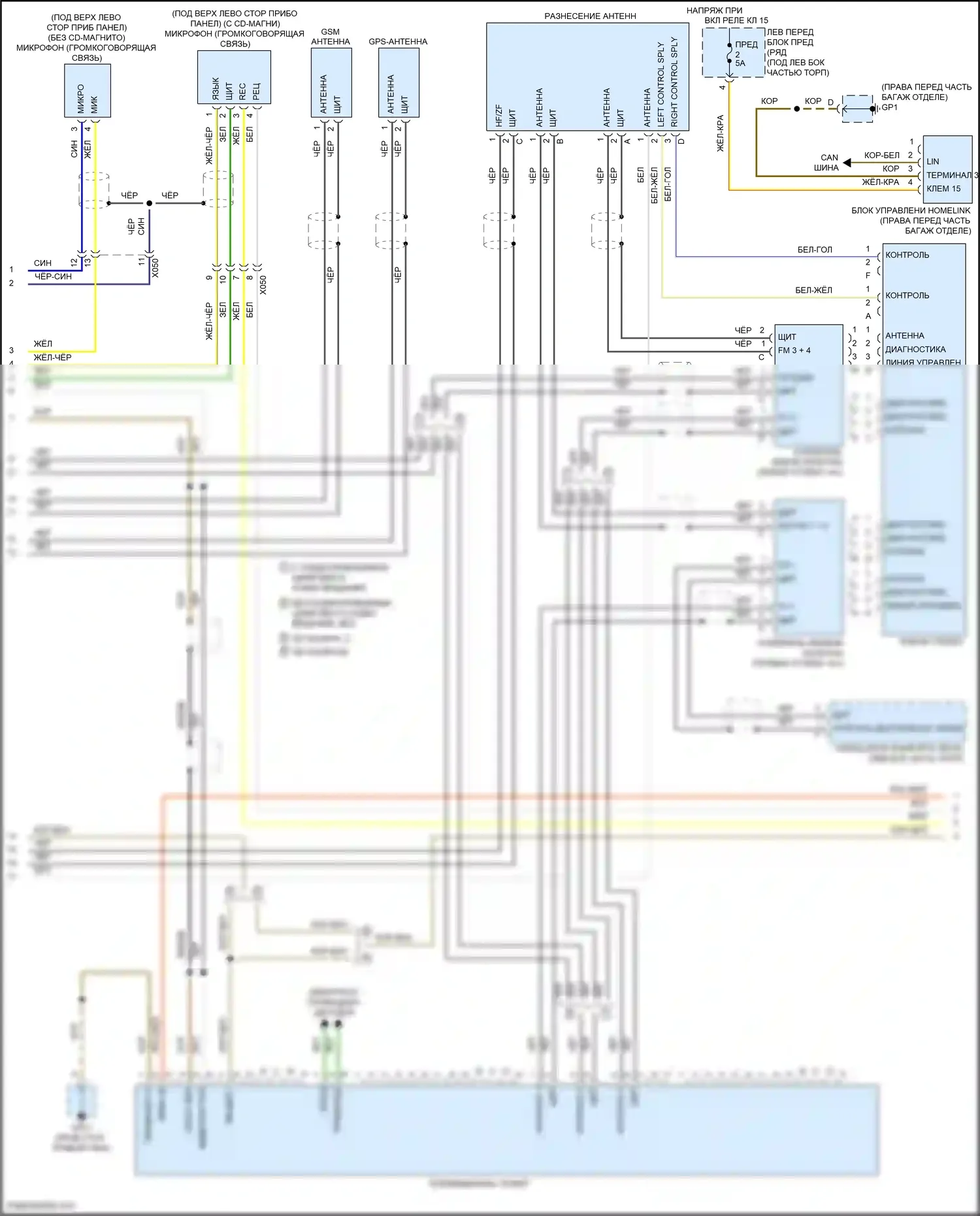 Cayman GT4 Porsche 981 (2015-2016): Электросхема навигации, с bose (2 из 4) 
