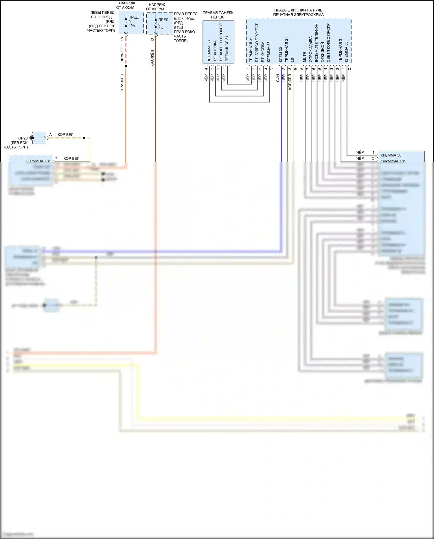 Cayman GT4 Porsche 981 (2015-2016): Электросхема навигации, с бурметром (3 из 4) 