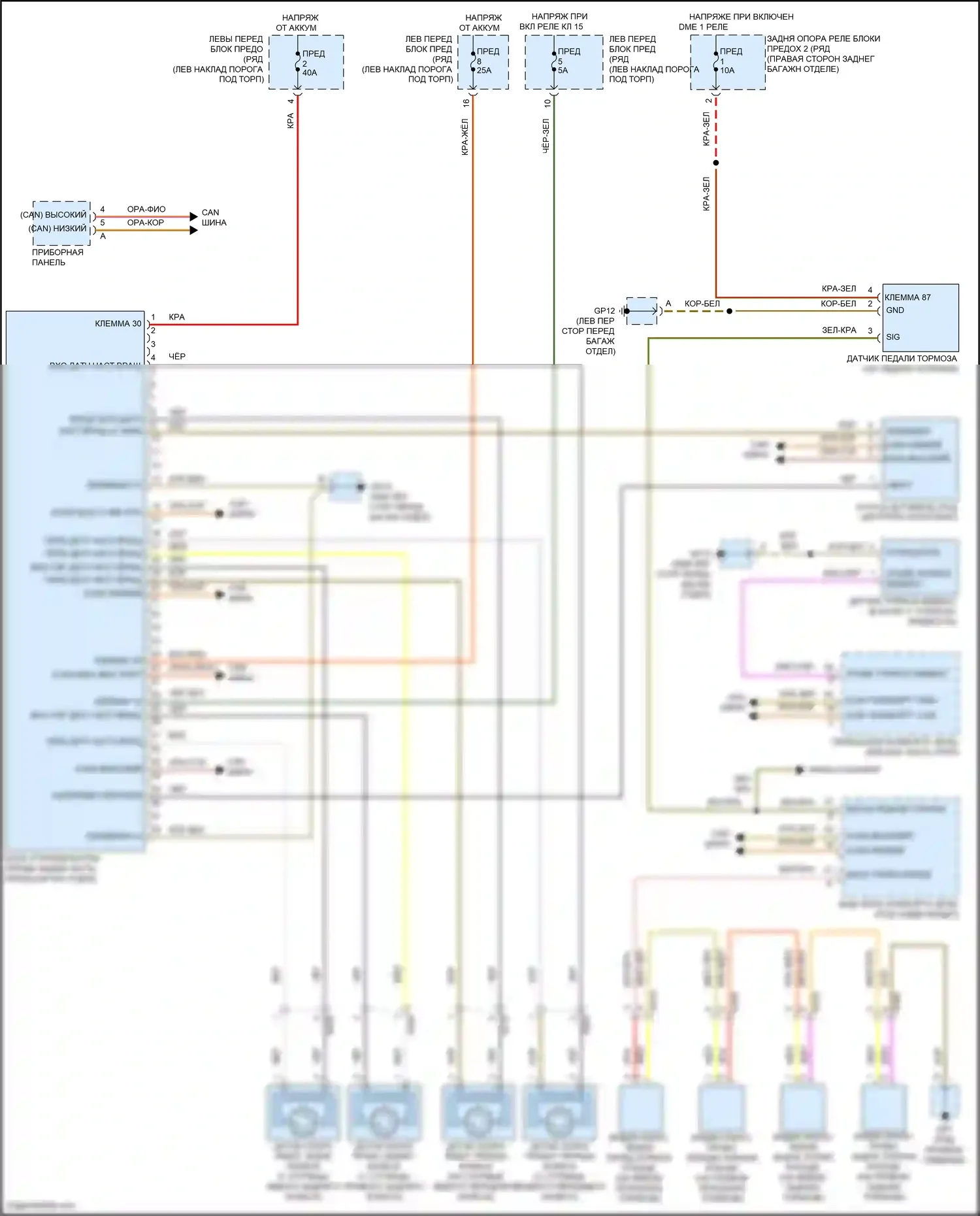 Cayman GT4 Porsche 982 (2019-2024): Антиблокировочная система abs электросхема 