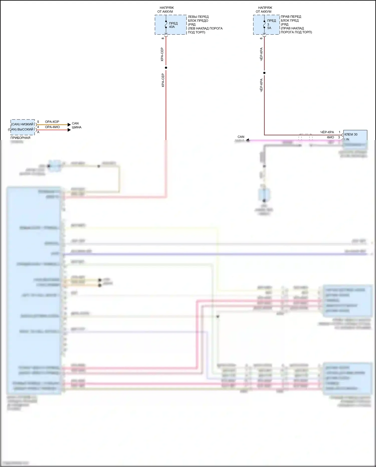 Cayman GT4 Porsche 982 (2019-2024): Электросхема складной крыши/люка (1 из 2) 