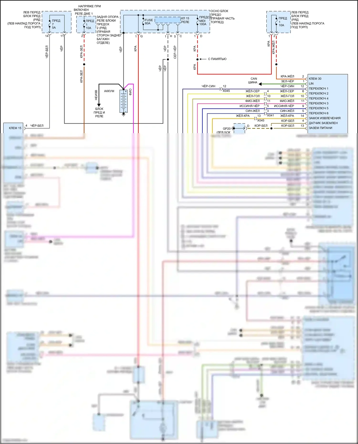 Cayman GT4 Porsche 982 (2019-2024): Электросхема стартера 