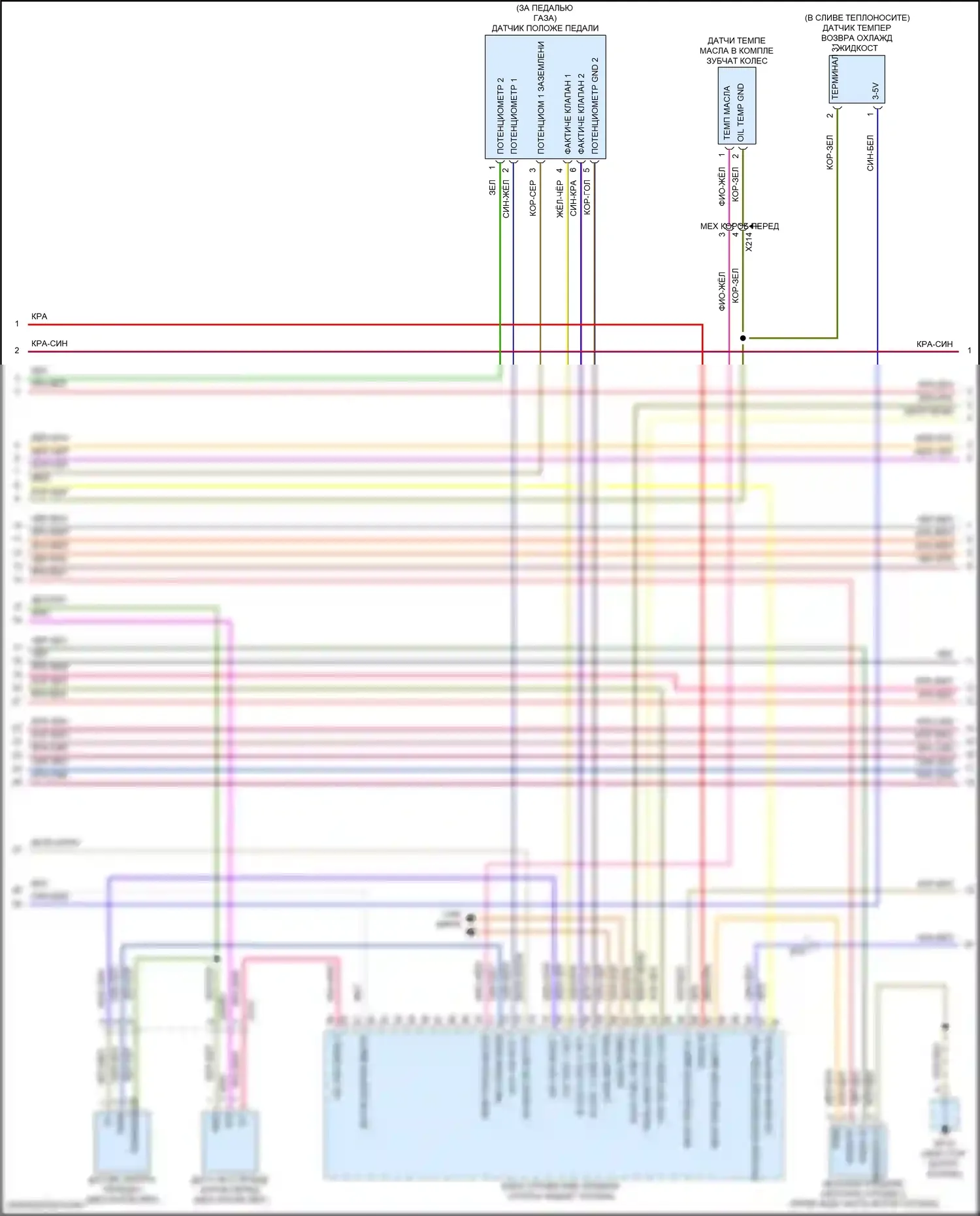 Cayman GTS Porsche 982 (2016-2024): Электросхема двигателя 2.5л турбо (3 из 7) 