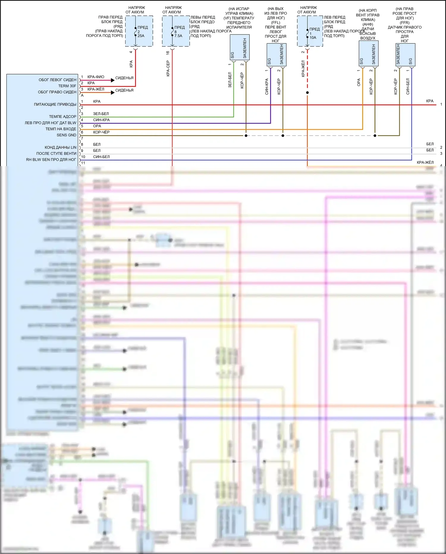 Cayman GTS Porsche 982 (2016-2024): Электросхема климат контроля (1 из 3) 