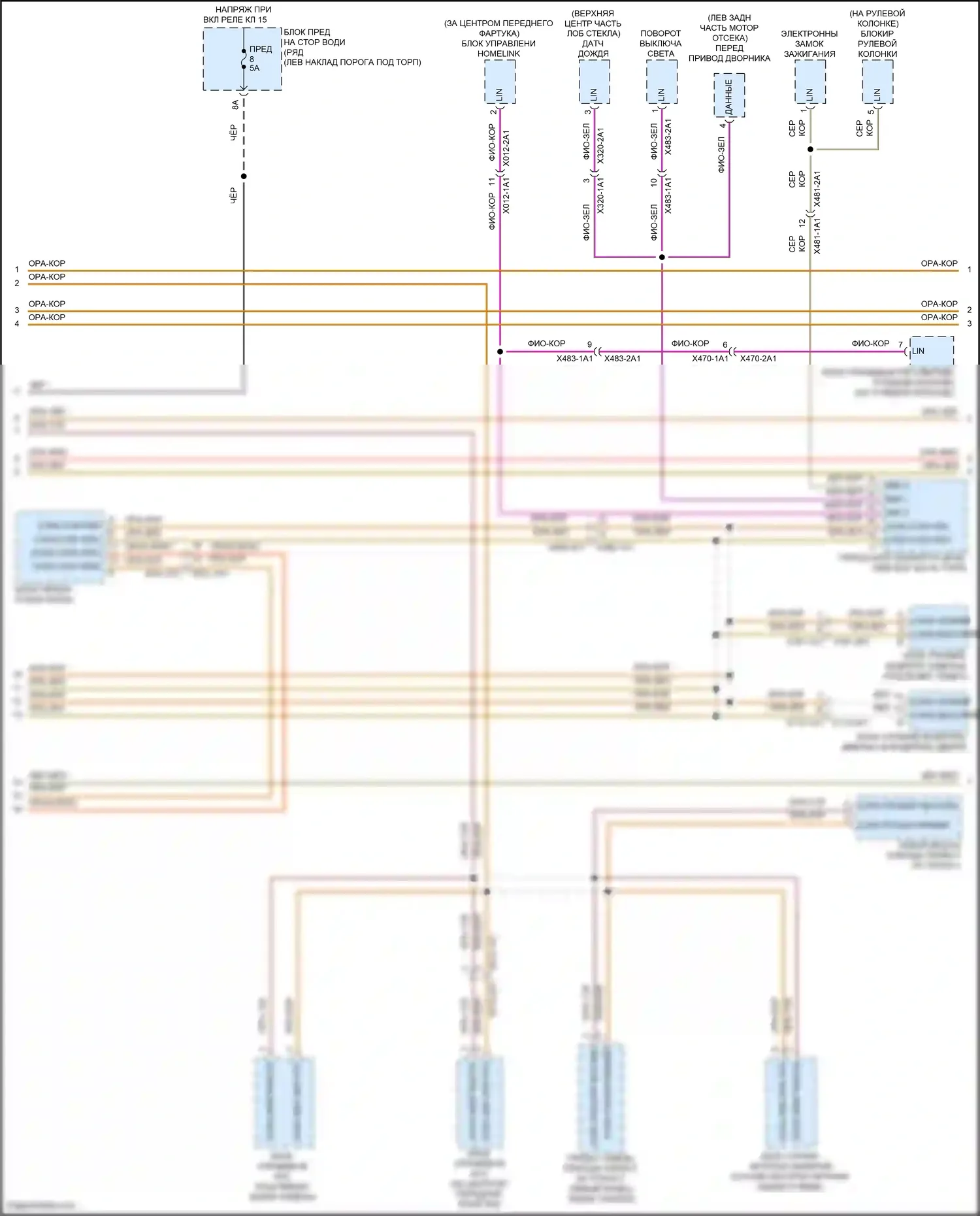Macan GTS Porsche I рестайлинг 2 (2021-2024): Can шина электросхема (2 из 3) 