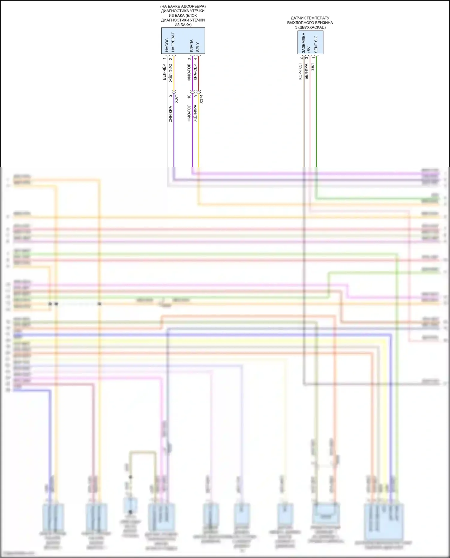 Macan GTS Porsche I рестайлинг 2 (2021-2024): Электросхема двигателя 2.0л турбо (5 из 8) 