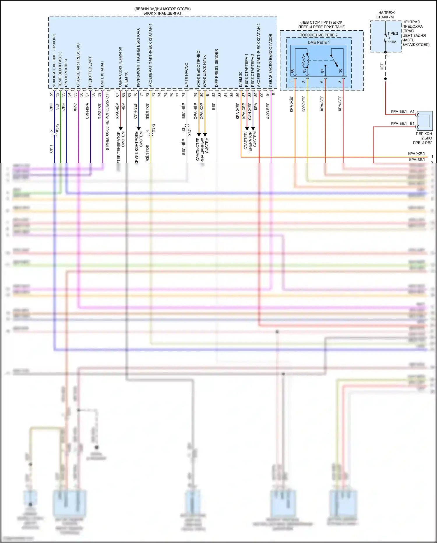 Macan GTS Porsche I рестайлинг 2 (2021-2024): Электросхема двигателя 2.0л турбо (6 из 8) 