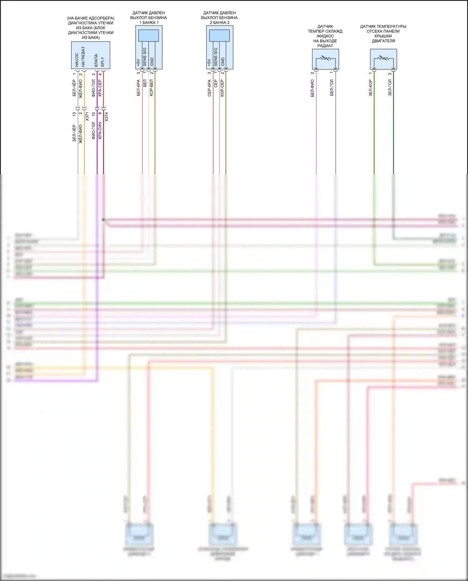 Macan GTS Porsche I рестайлинг 2 (2021-2024): Электросхема двигателя 2.9л турбо (8 из 9) 