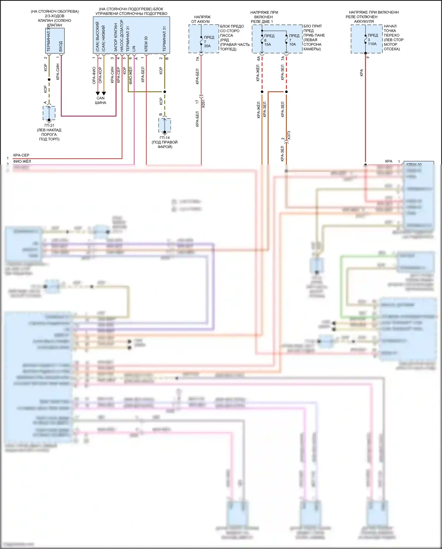 Macan GTS Porsche I рестайлинг 2 (2021-2024): Электросхема климат контроля (4 из 4) 