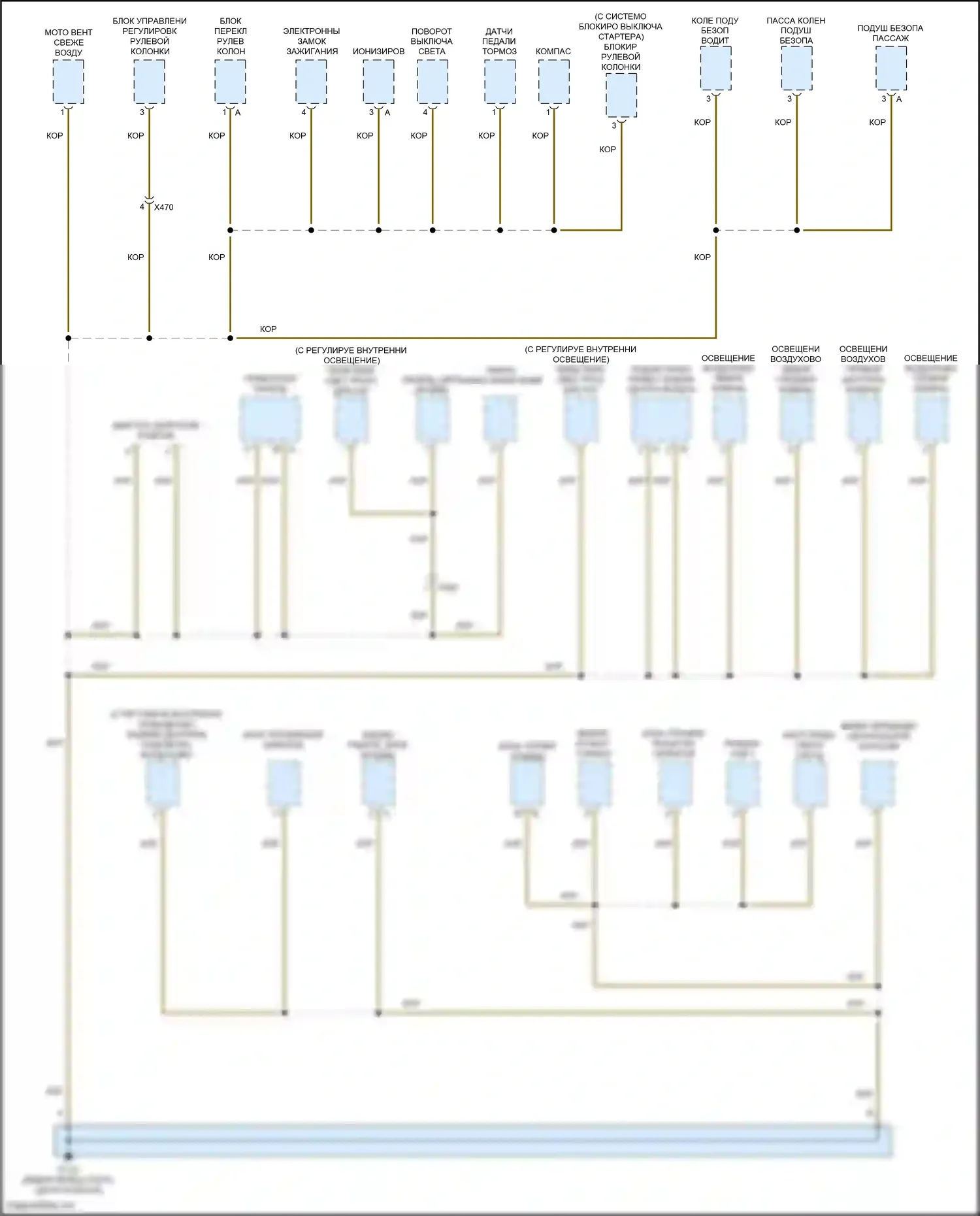 Macan GTS Porsche I рестайлинг 2 (2021-2024): Электросхема разводки массы (2 из 7) 