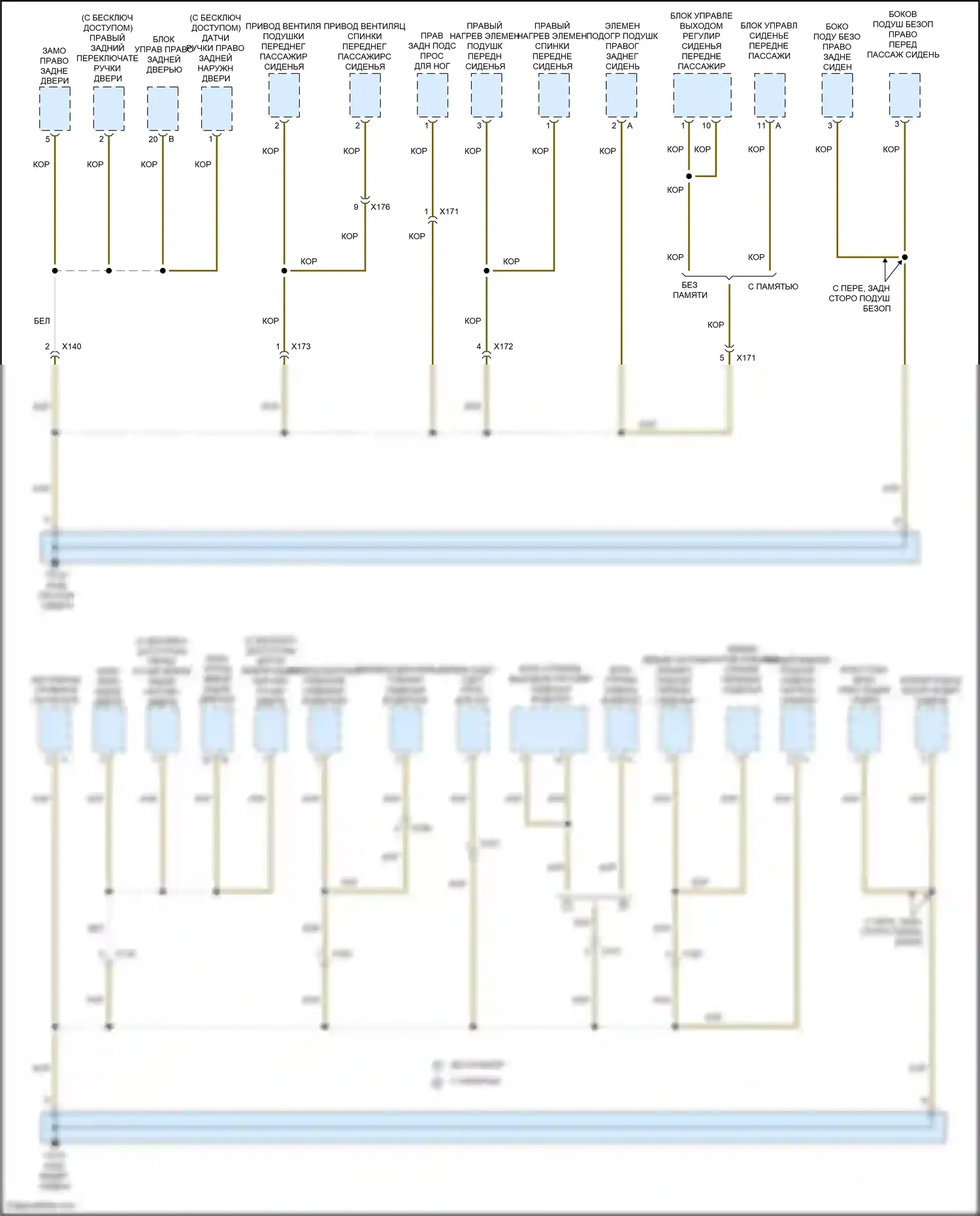 Macan GTS Porsche I рестайлинг 2 (2021-2024): Электросхема разводки массы (3 из 7) 
