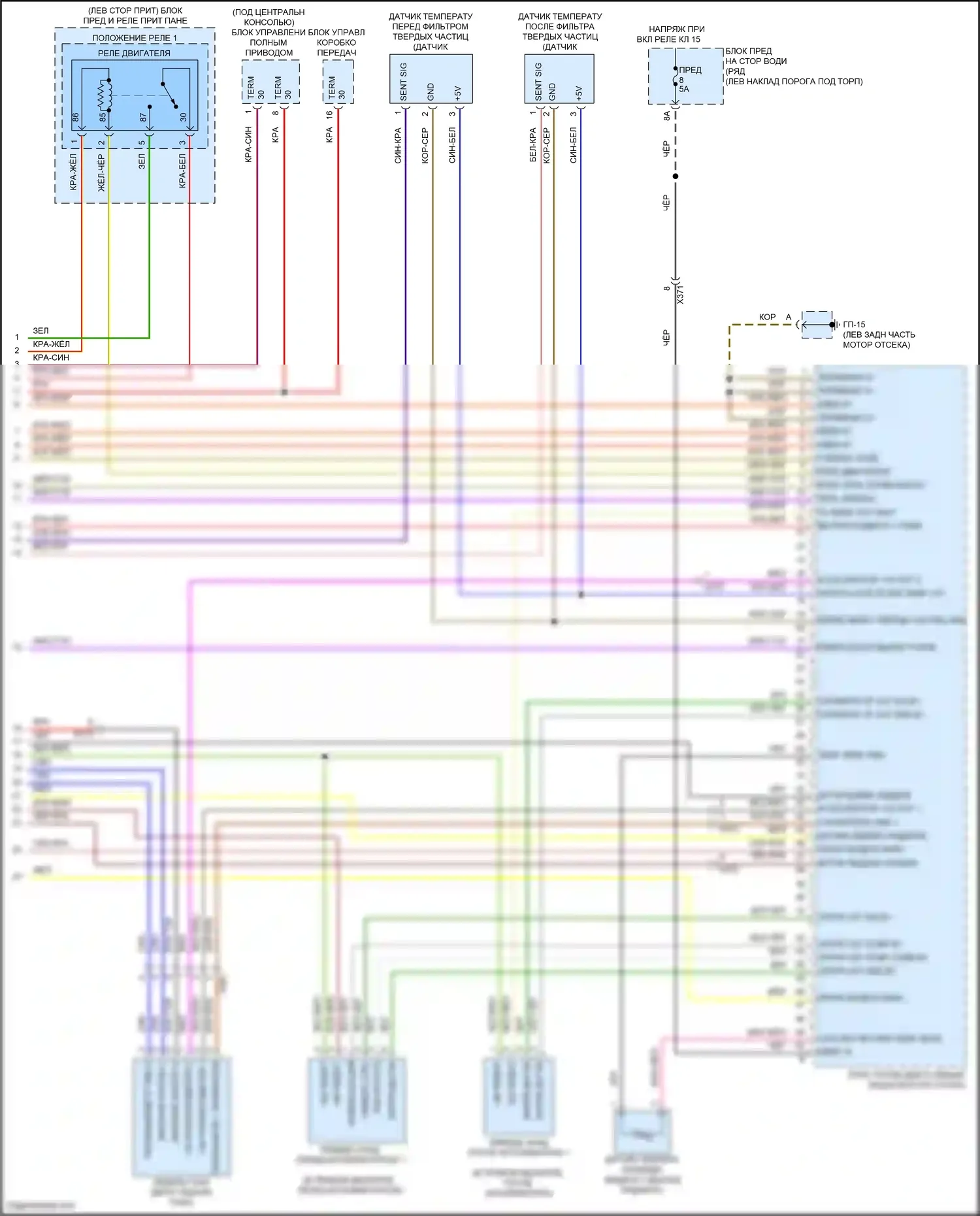 Macan GTS Porsche I рестайлинг (2018-2021): Электросхема двигателя 2.0л турбо (8 из 8) 