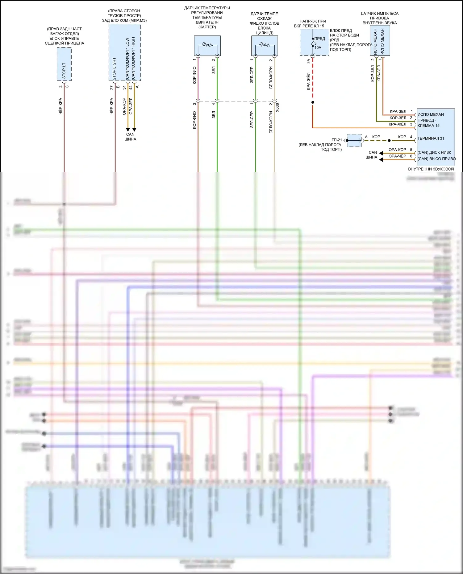 Macan GTS Porsche I рестайлинг (2018-2021): Электросхема двигателя 2.9л турбо (7 из 9) 