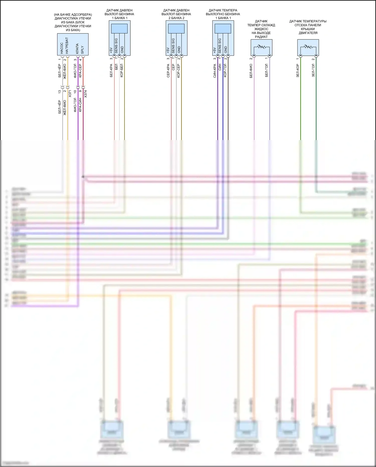 Macan GTS Porsche I рестайлинг (2018-2021): Электросхема двигателя 2.9л турбо (8 из 9) 