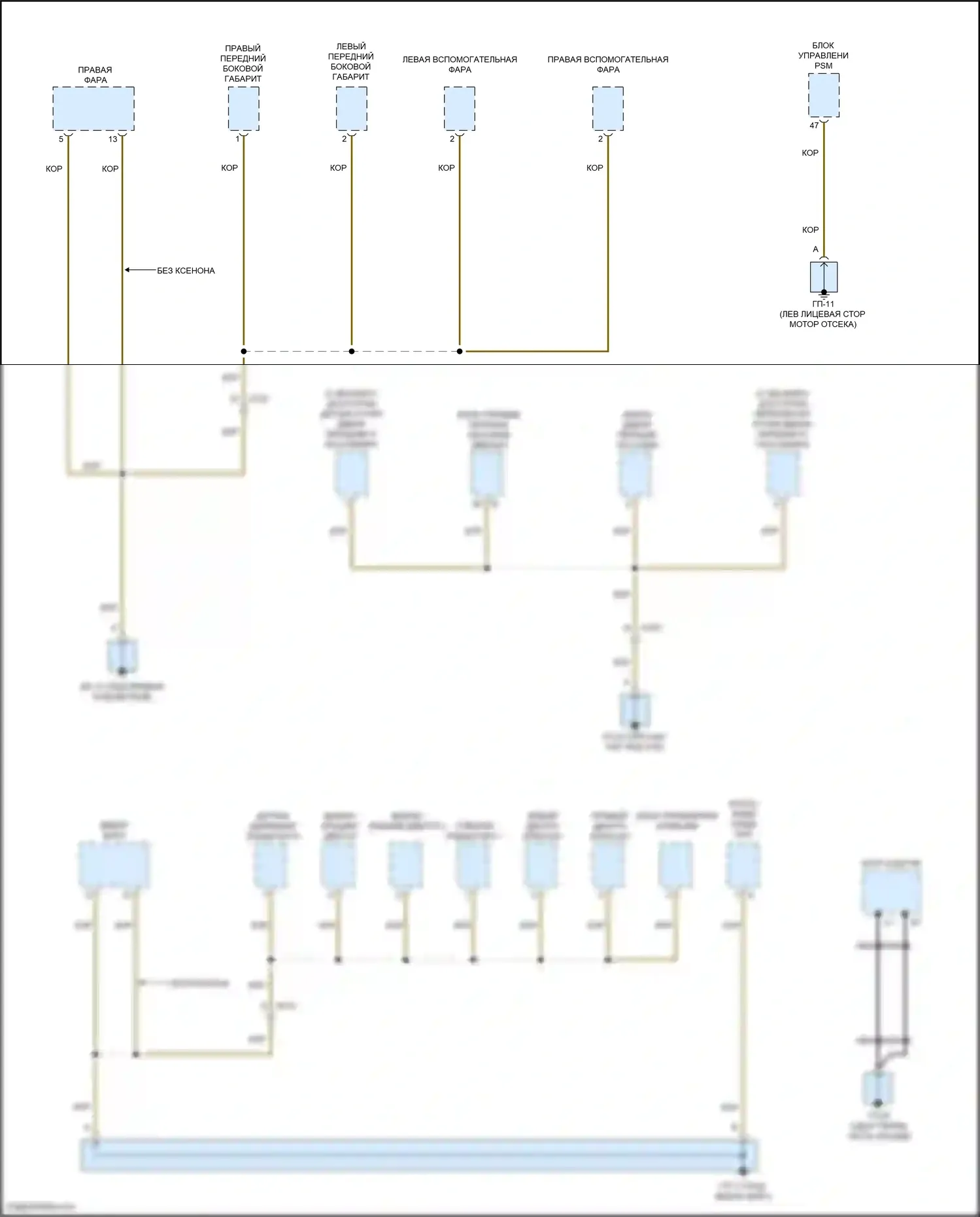 Macan GTS Porsche I рестайлинг (2018-2021): Электросхема распределения массы (7 из 7) 
