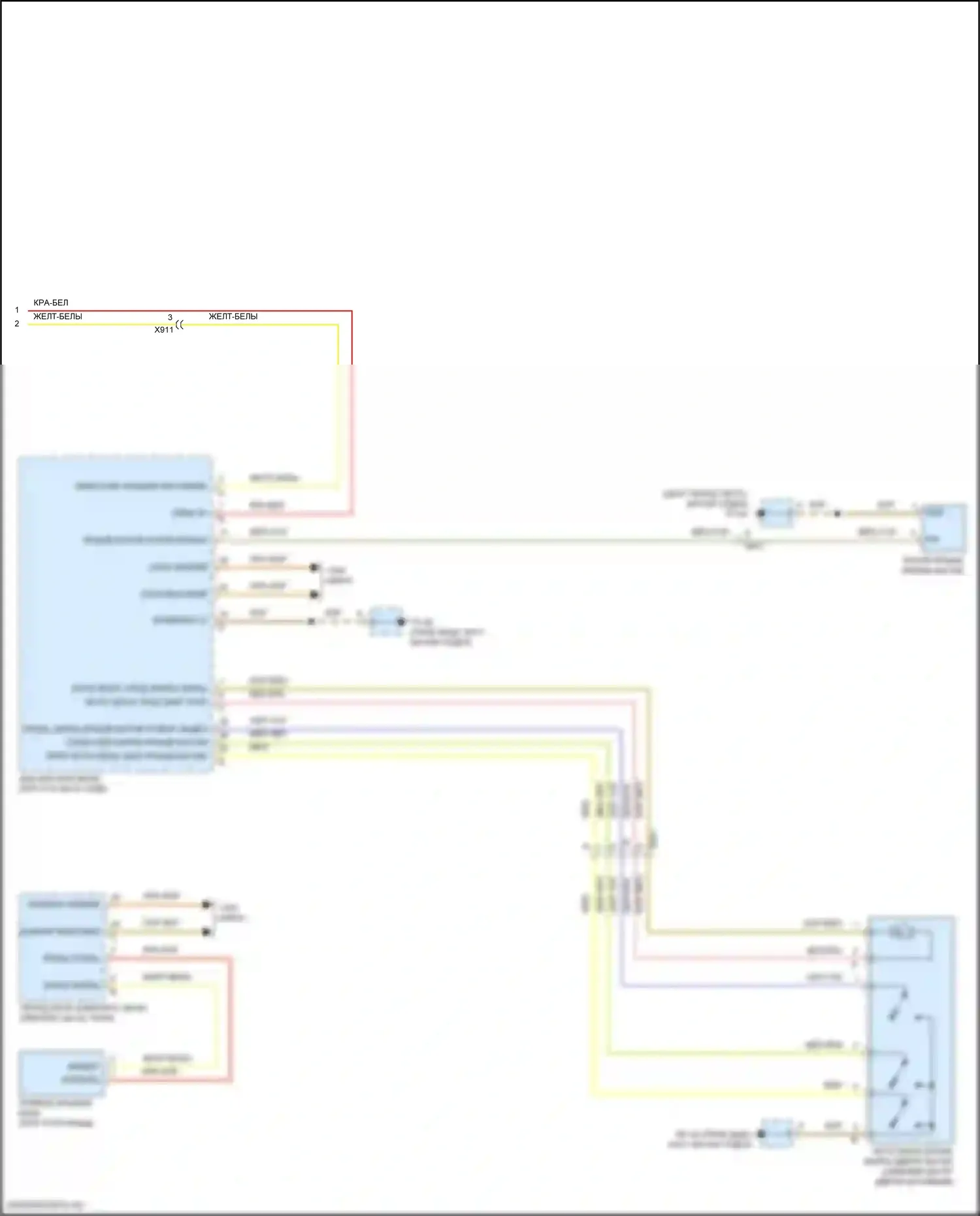 Macan S Porsche I рестайлинг 2 (2021-2024): Электросхема открытия дверей багажника и лючка топливного бака (2 из 2) 