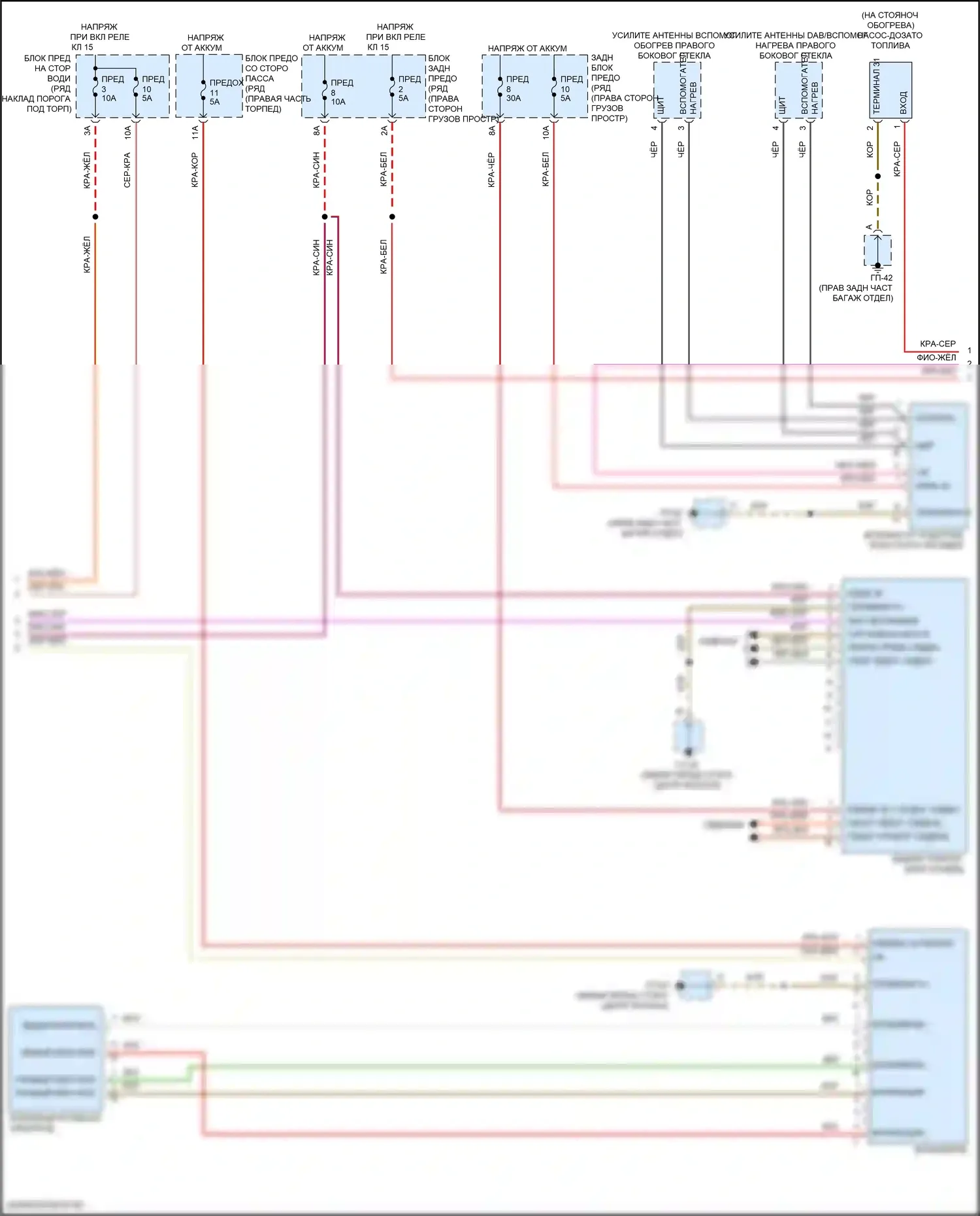 Macan S Porsche I рестайлинг 2 (2021-2024): Электросхема климат контроля (3 из 4) 