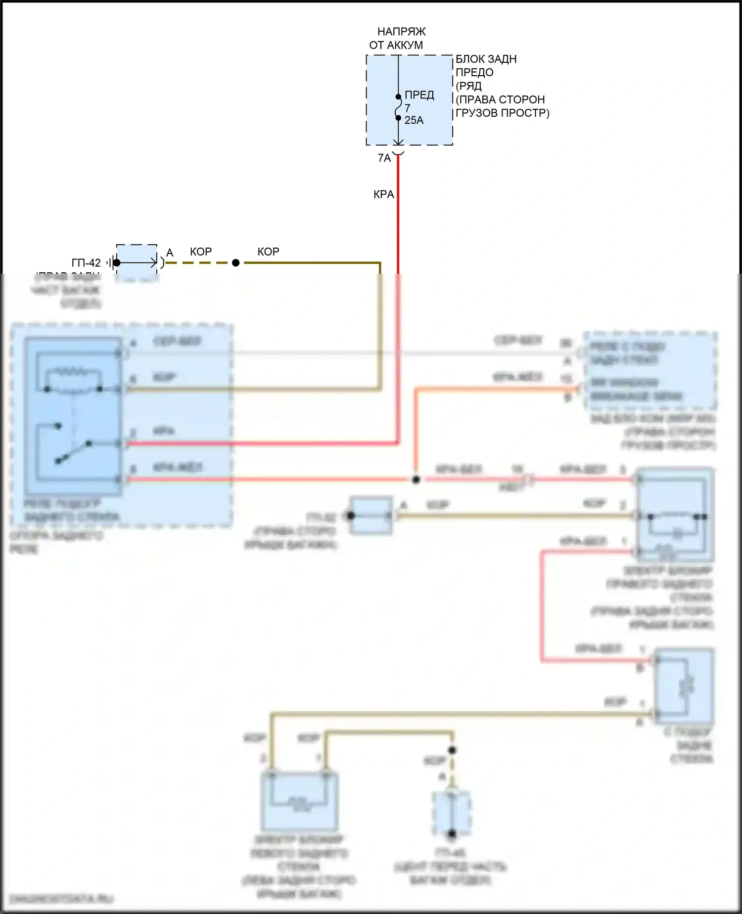 Macan S Porsche I рестайлинг 2 (2021-2024): Электросхема подогрева 