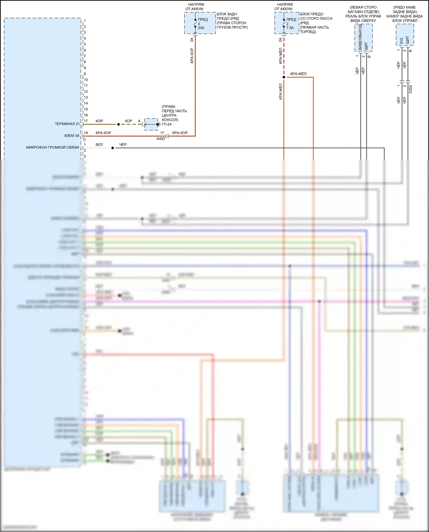 Macan S Porsche I рестайлинг 2 (2021-2024): Электросхема навигационная, с бурметром (1 из 6) 