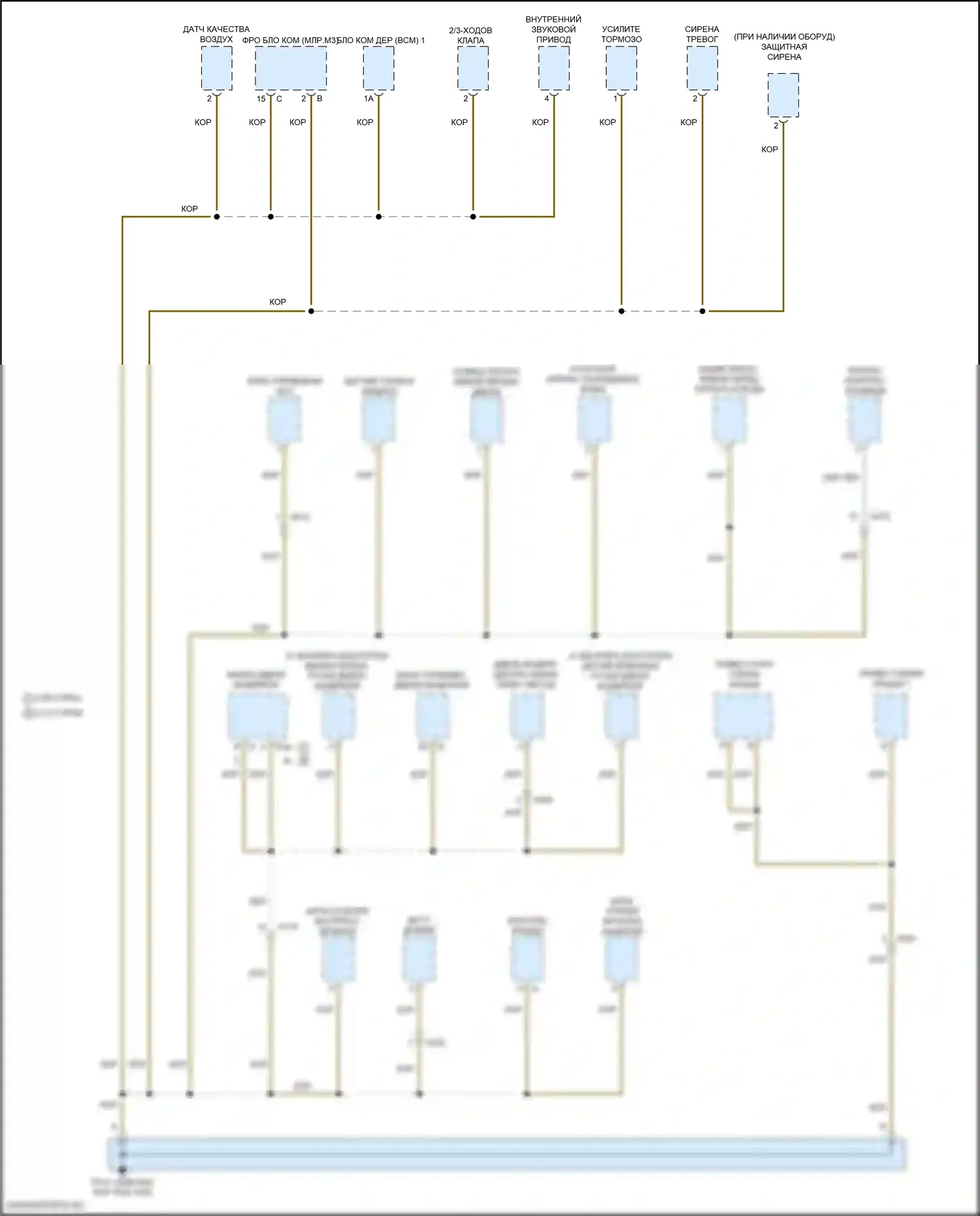 Macan S Porsche I рестайлинг 2 (2021-2024): Электросхема разводки массы (1 из 7) 