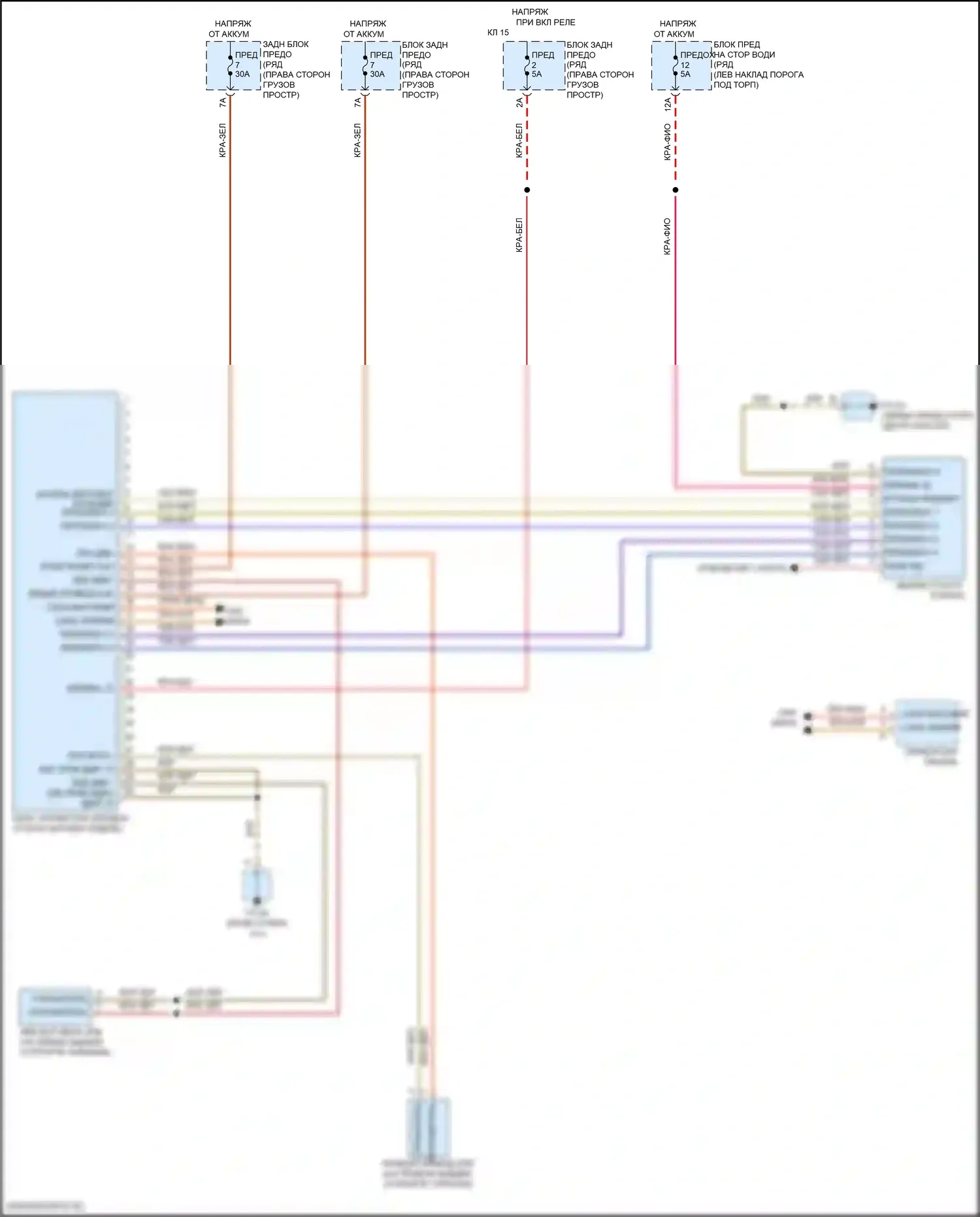 Macan S Porsche I рестайлинг (2018-2021): Электронная электросхема ручника 
