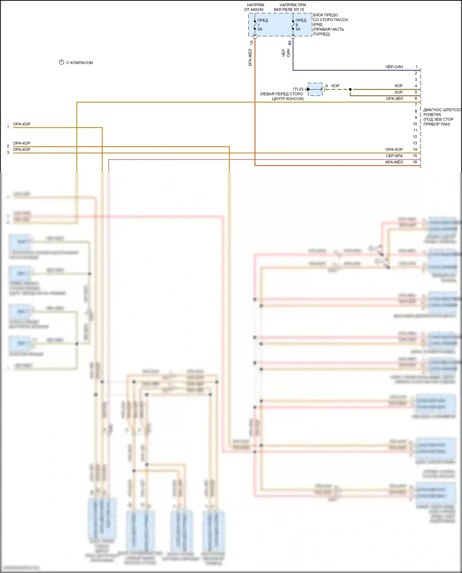 Macan S Porsche I рестайлинг (2018-2021): Can шина электросхема (3 из 3) 