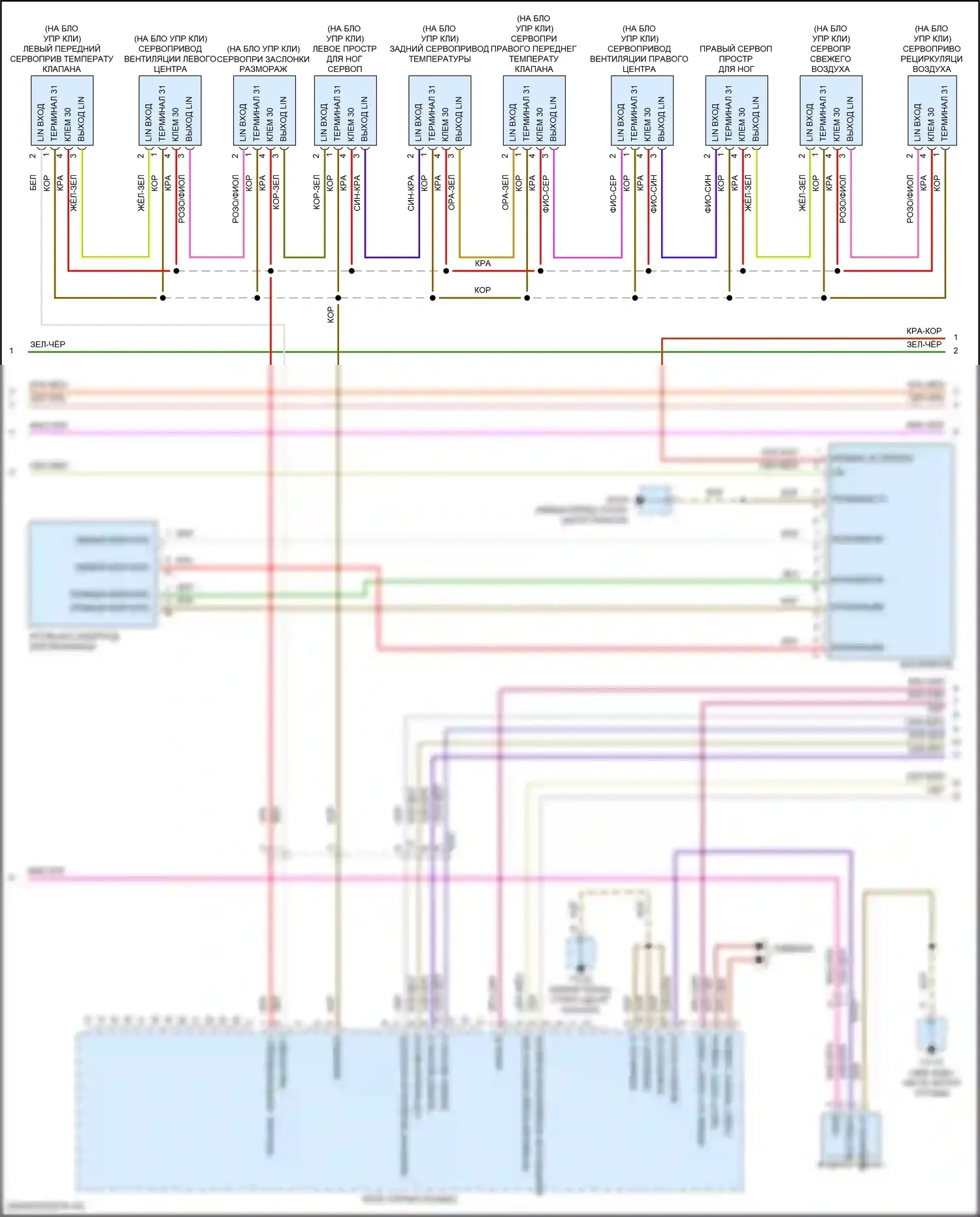 Macan Turbo Porsche I рестайлинг (2018-2021): Электросхема климат контроля (2 из 4) 