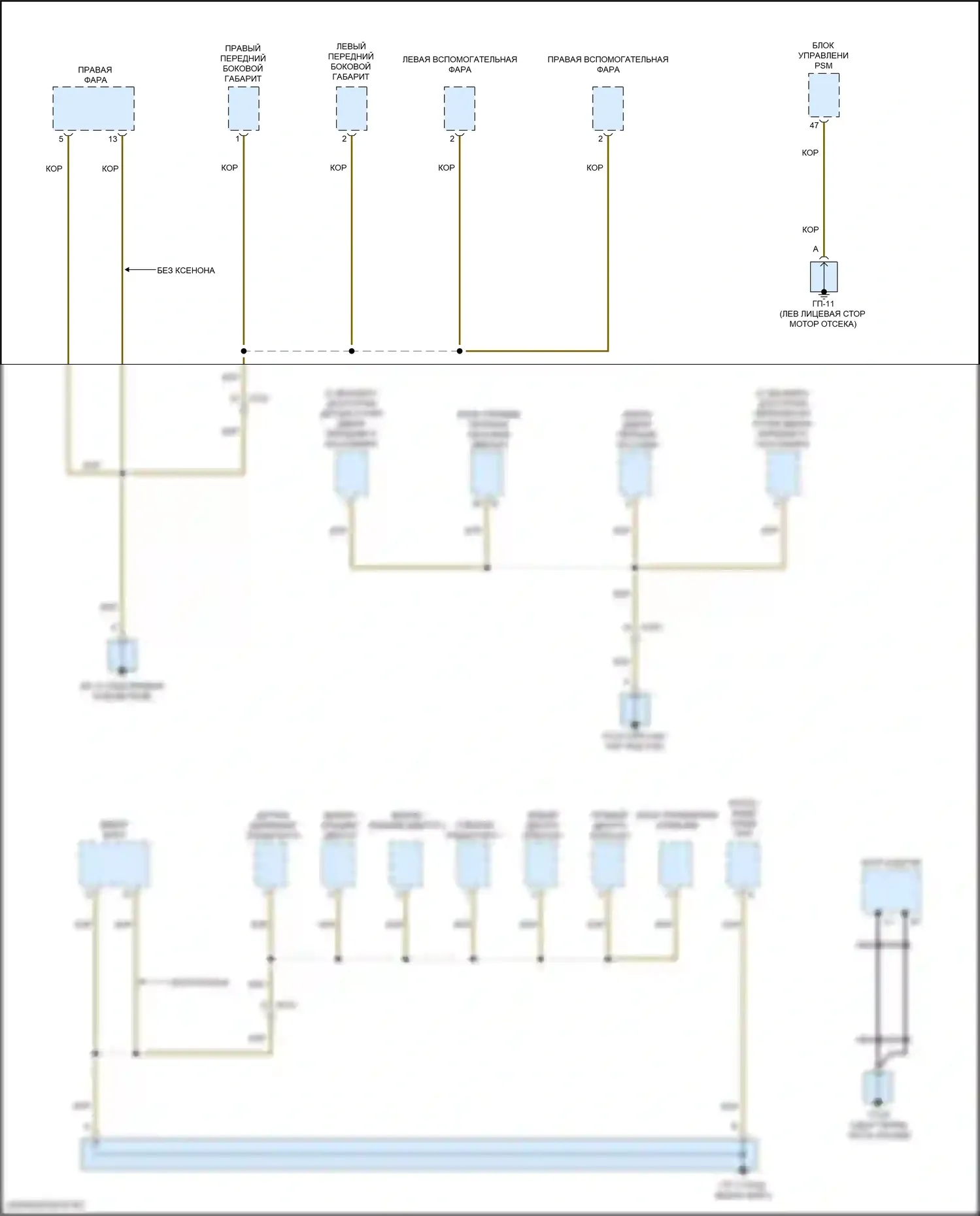 Macan Turbo Porsche I рестайлинг (2018-2021): Электросхема распределения массы (7 из 7) 