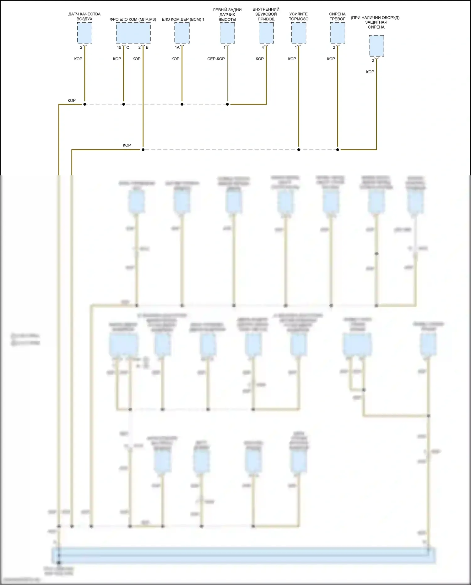 Macan Turbo Porsche I рестайлинг (2018-2021): Электросхема разводки массы (1 из 7) 