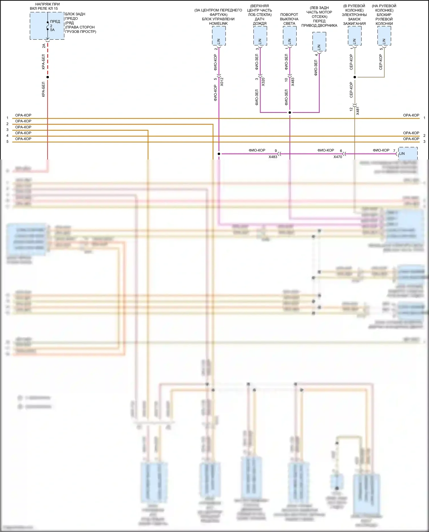 Macan Turbo Porsche I (2014-2019): Can шина электросхема (2 из 3) 