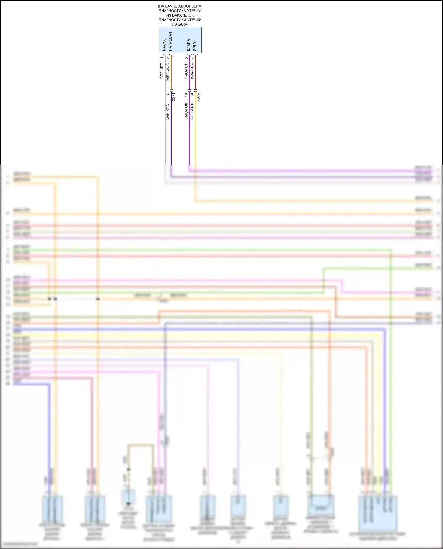 Macan Porsche I рестайлинг 2 (2021-2024): Электросхема двигателя 2.0l (5 из 8) 