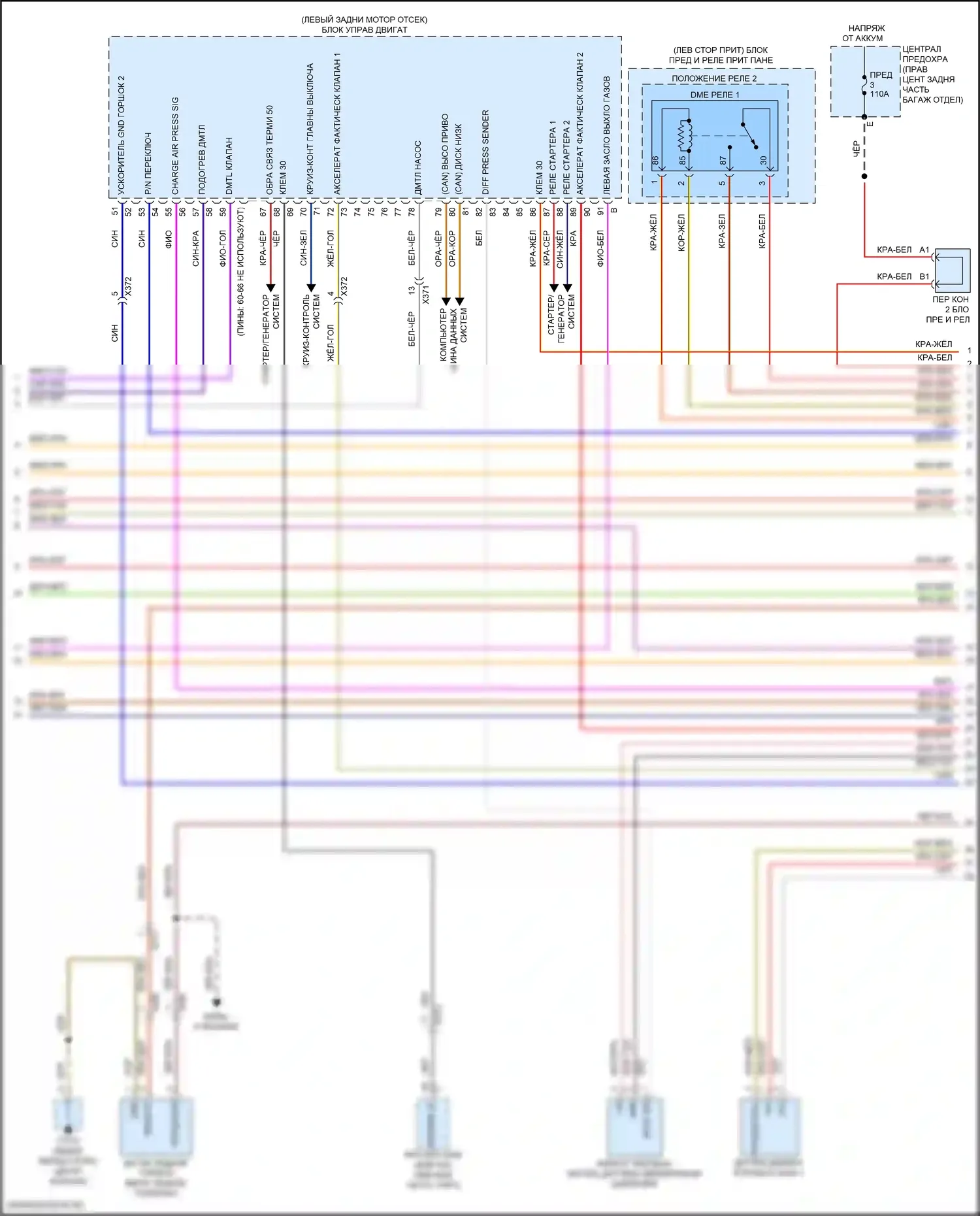 Macan Porsche I рестайлинг 2 (2021-2024): Электросхема двигателя 2.0l (6 из 8) 