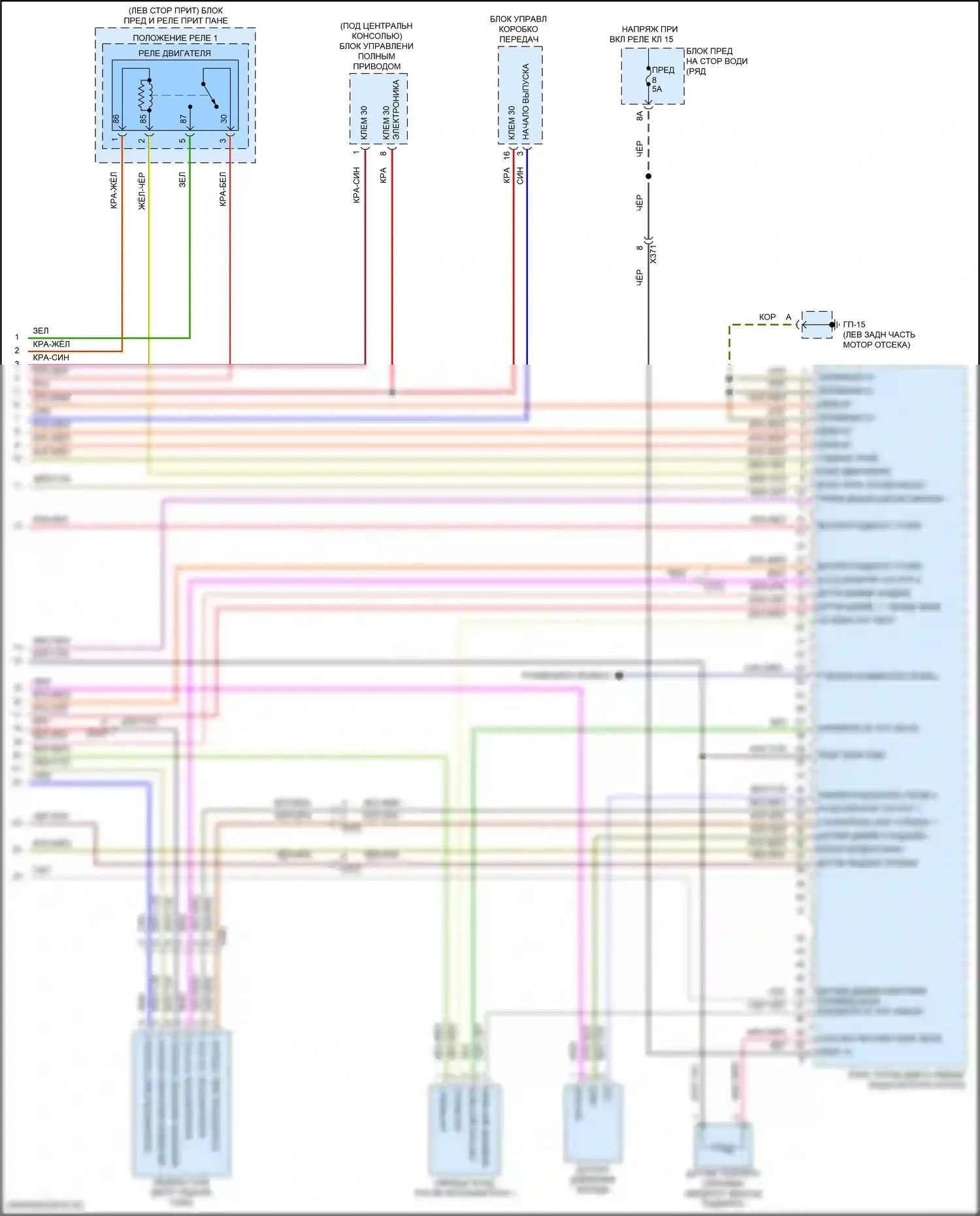 Macan Porsche I рестайлинг 2 (2021-2024): Электросхема двигателя 2.0l (8 из 8) 