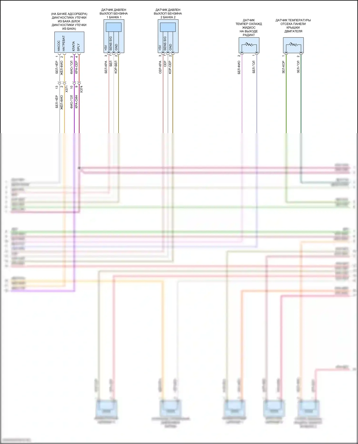 Macan Porsche I рестайлинг 2 (2021-2024): Электросхема двигателя 2.9л турбо (8 из 9) 