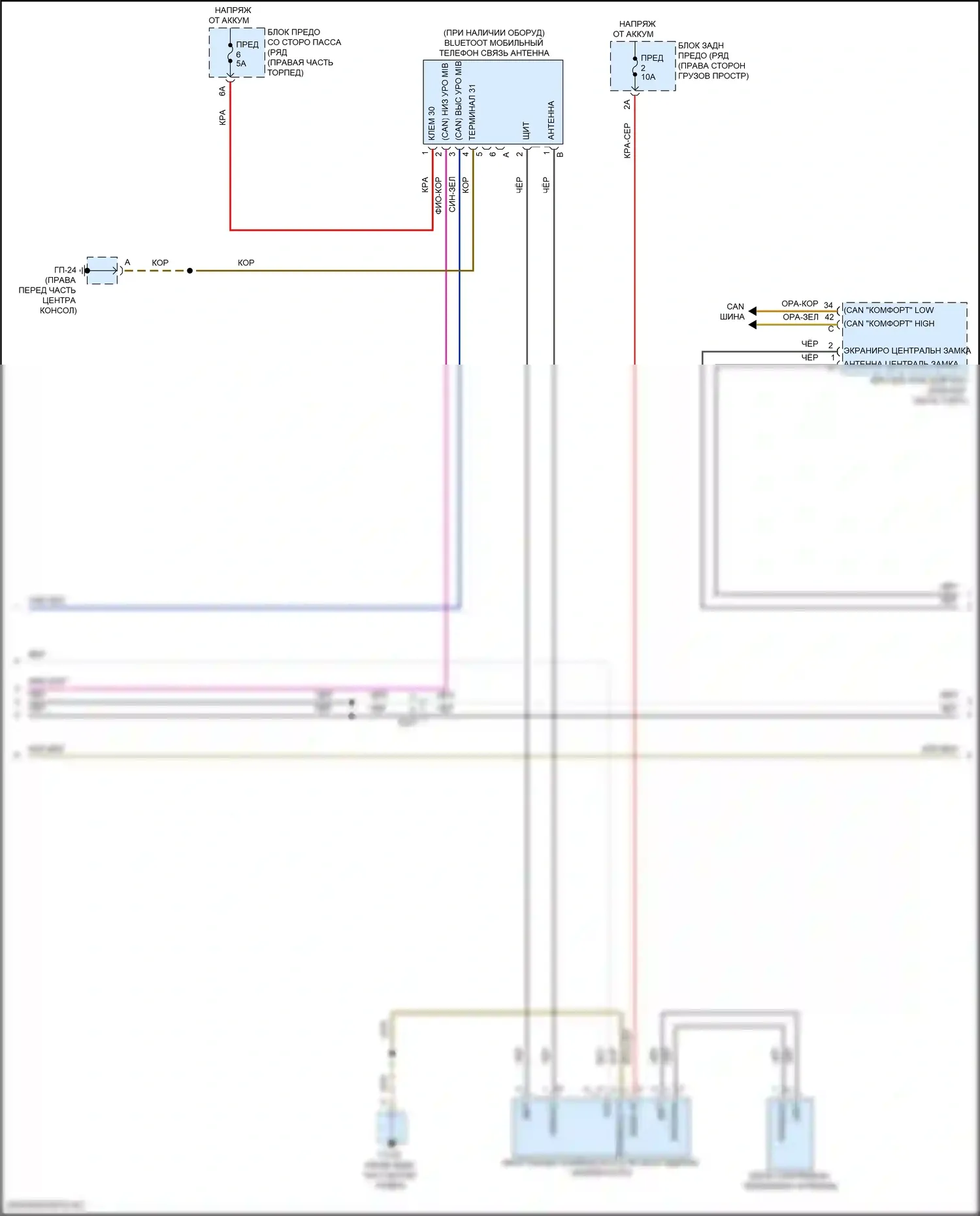 Macan Porsche I рестайлинг 2 (2021-2024): Электросхема магнитолы премиум-класса, с bose (2 из 5) 